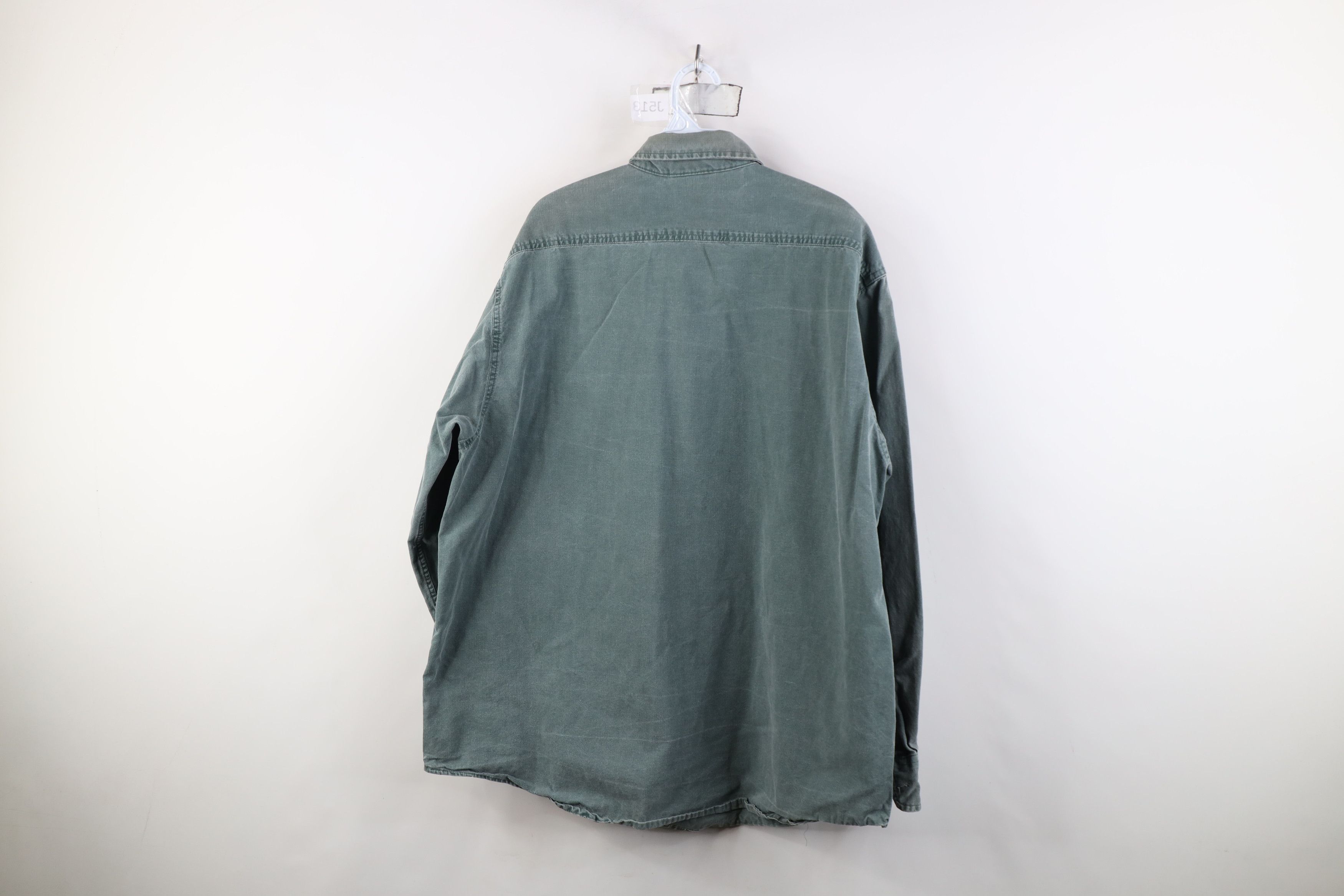 Carhartt Vintage 90s Carhartt Stonewash Canvas Button Down Shirt USA Size US XL / EU 56 / 4 - 14 Thumbnail