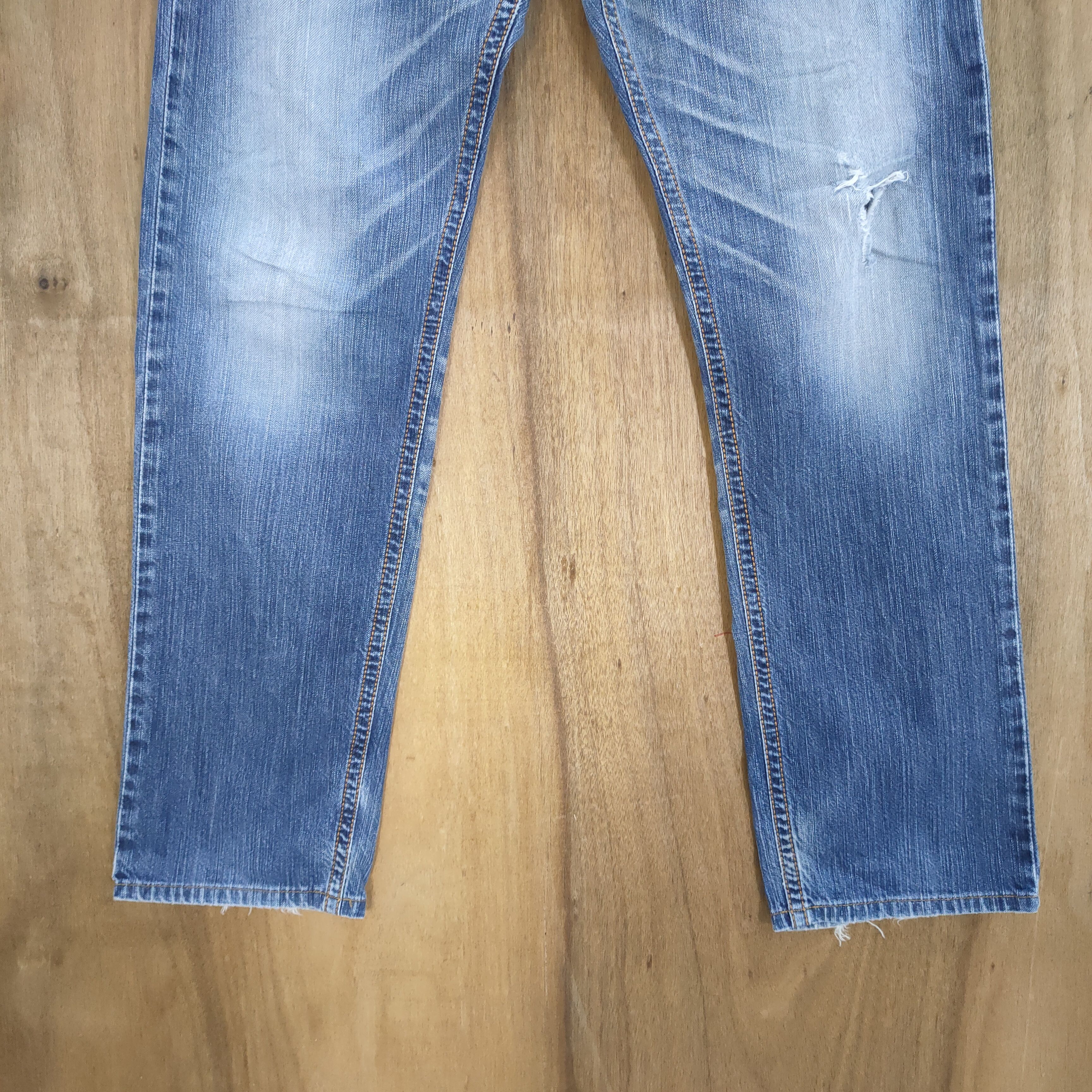 Edwin VINTAGE EDWIN FADED DISTRESSED RIPPED JEAN PANTS Size US 34 / EU 50 - 4 Thumbnail