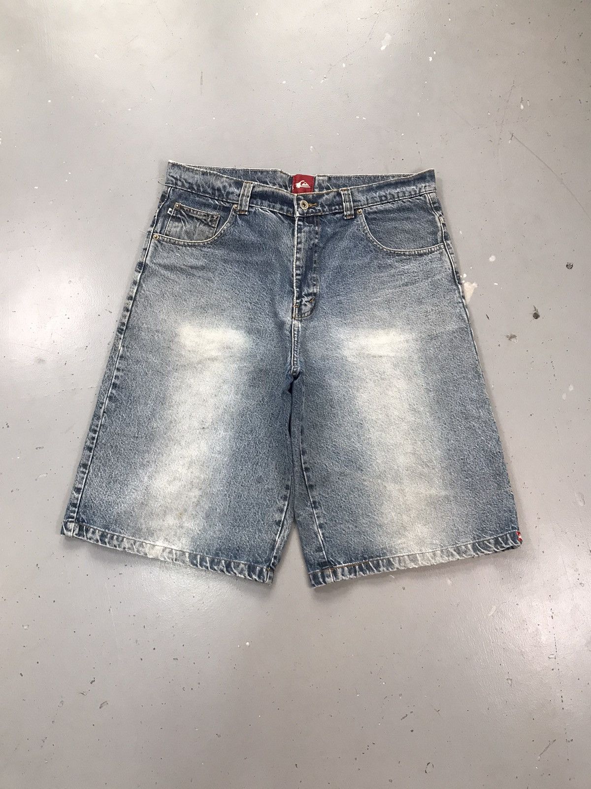 Dickies × Vintage Vintage quick silver SpellOut embroidered denim jort Size US 38 / EU 54 - 2 Thumbnail
