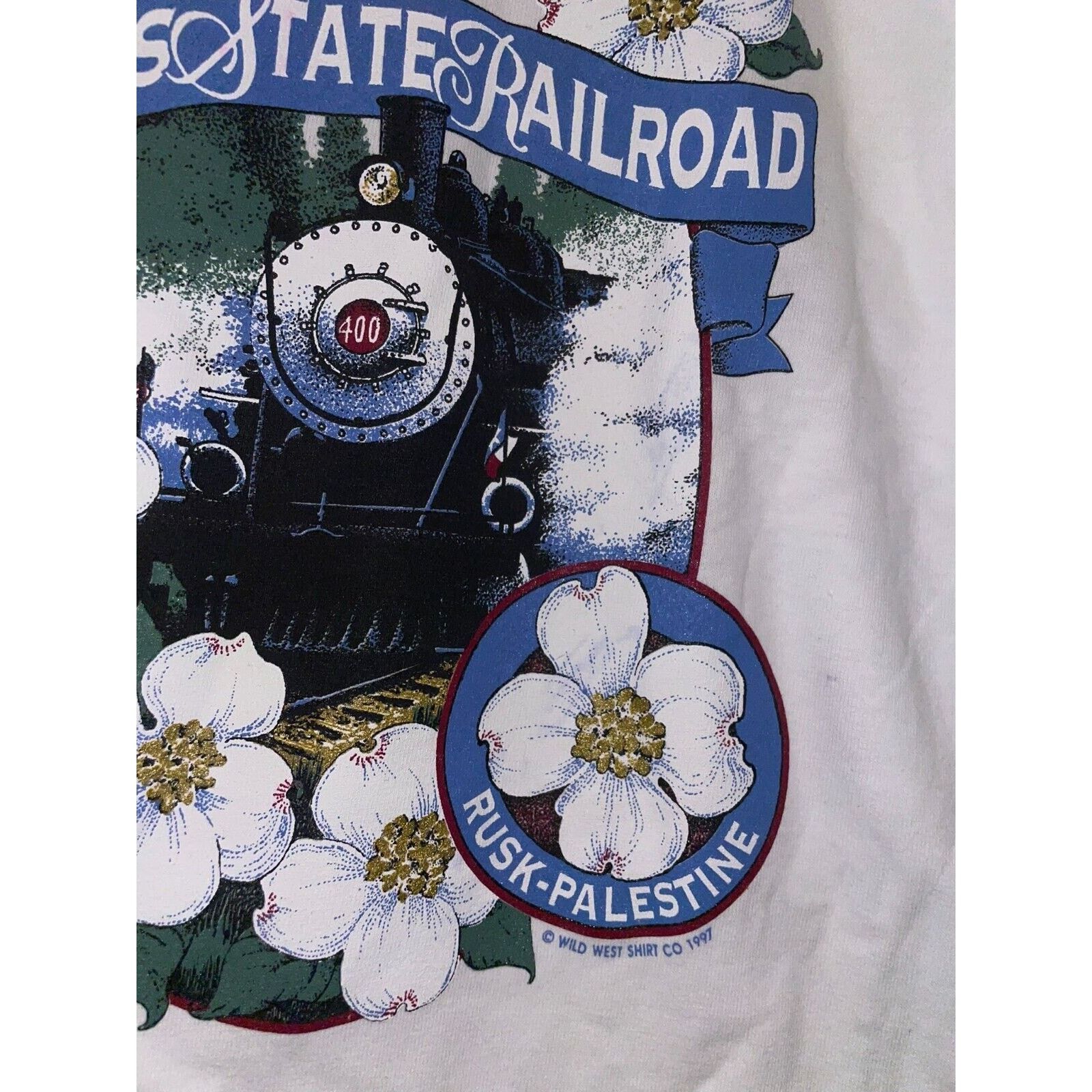 Anvil Vintage Womens Train Shirt Texas State Railroad Tee 90s M Size M / US 6-8 / IT 42-44 - 7 Thumbnail