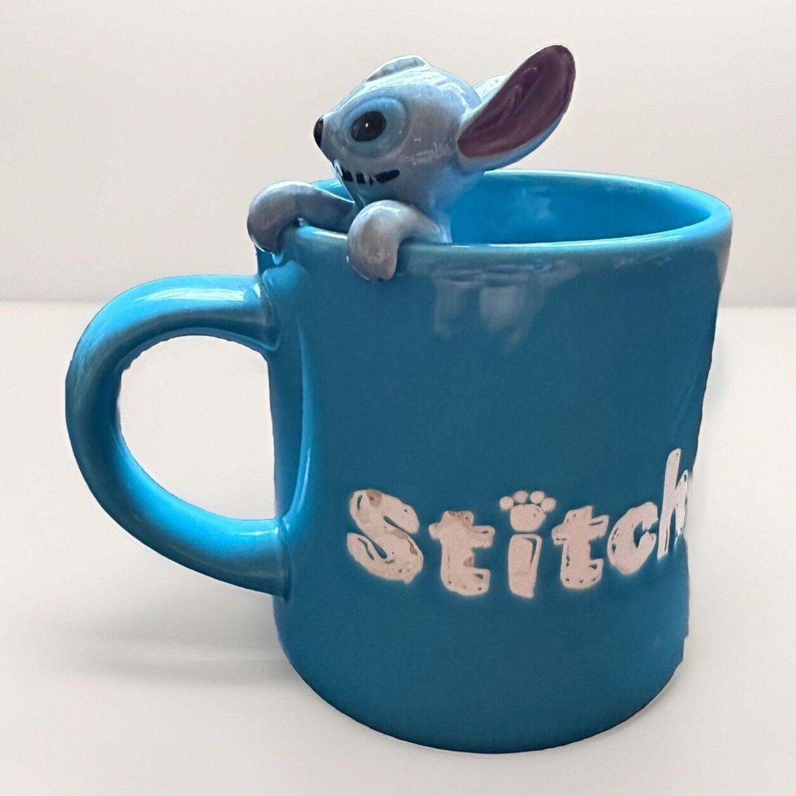 Disney Disney-Lilo & Stitch Mug w/3D Stitch Figurine Hanging on Rim ...