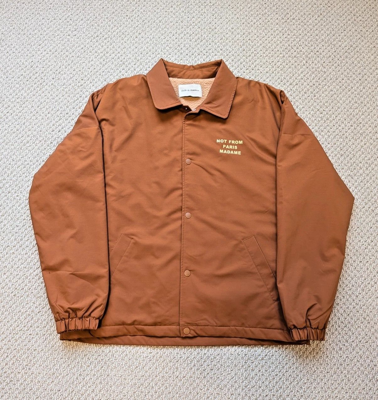 Drole De Monsieur La Veste Polaire NFPM Sherpa Jacket - Small - Paris Size US S / EU 44-46 / 1 - 2 Thumbnail