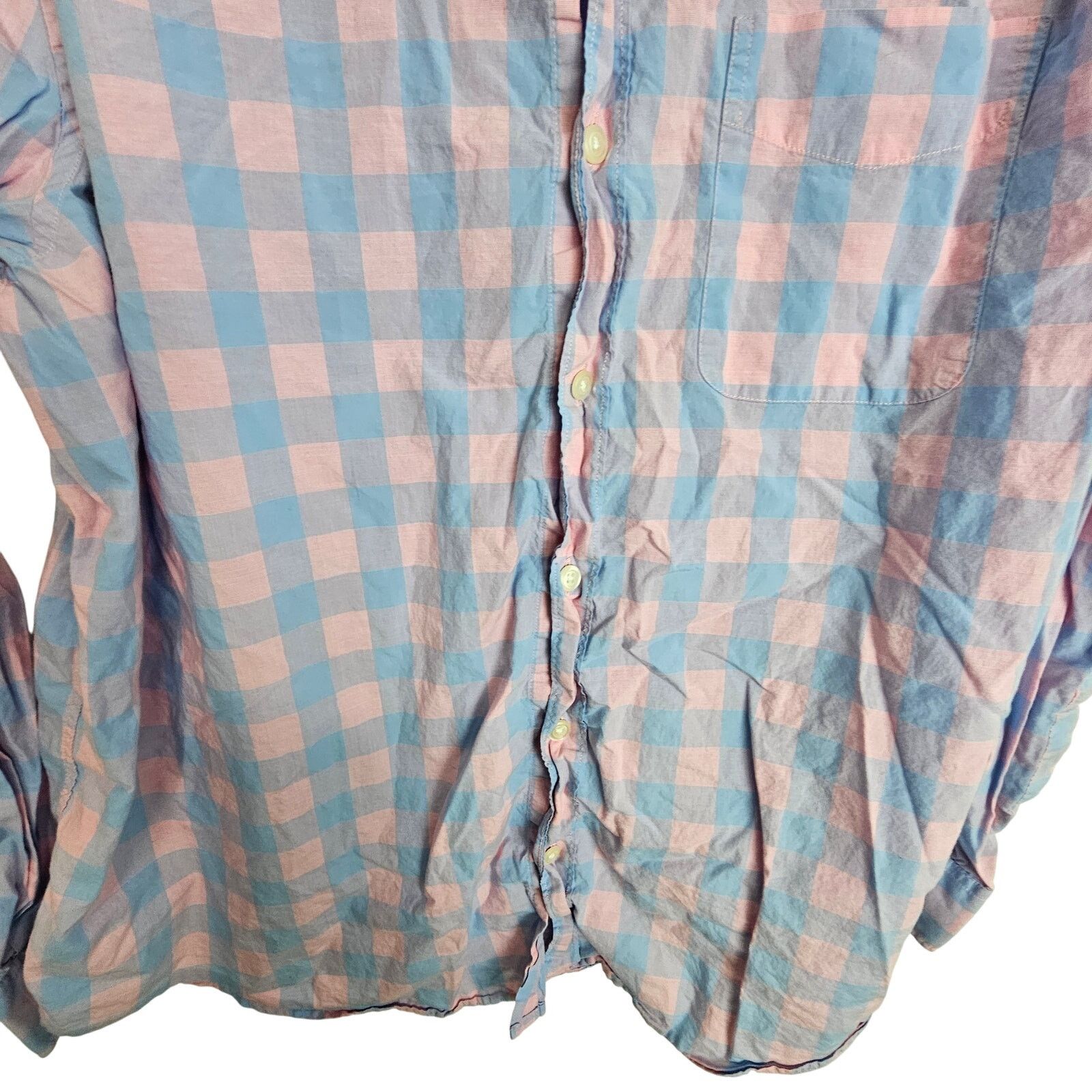 Bonobos Bonobos Dress Shirt Pink Blue Checker Strandard Fit Men 2XL Size US XXL / EU 58 / 5 - 3 Thumbnail