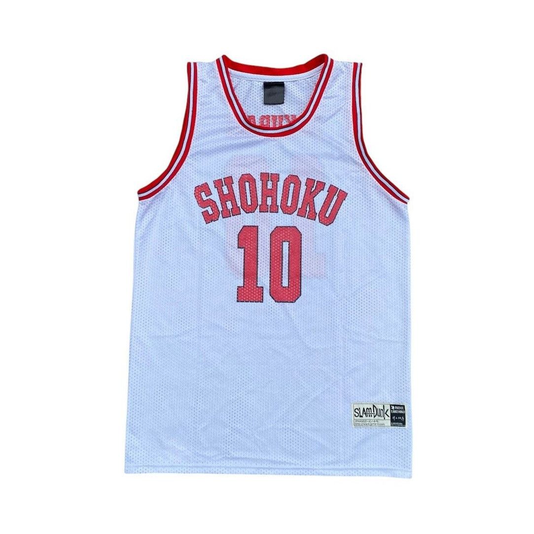 Anime Vintage Slam Dunk Shohoku Anime Manga Jersey Sakuragi No 10 Size US L / EU 52-54 / 3 - 1 Thumbnail