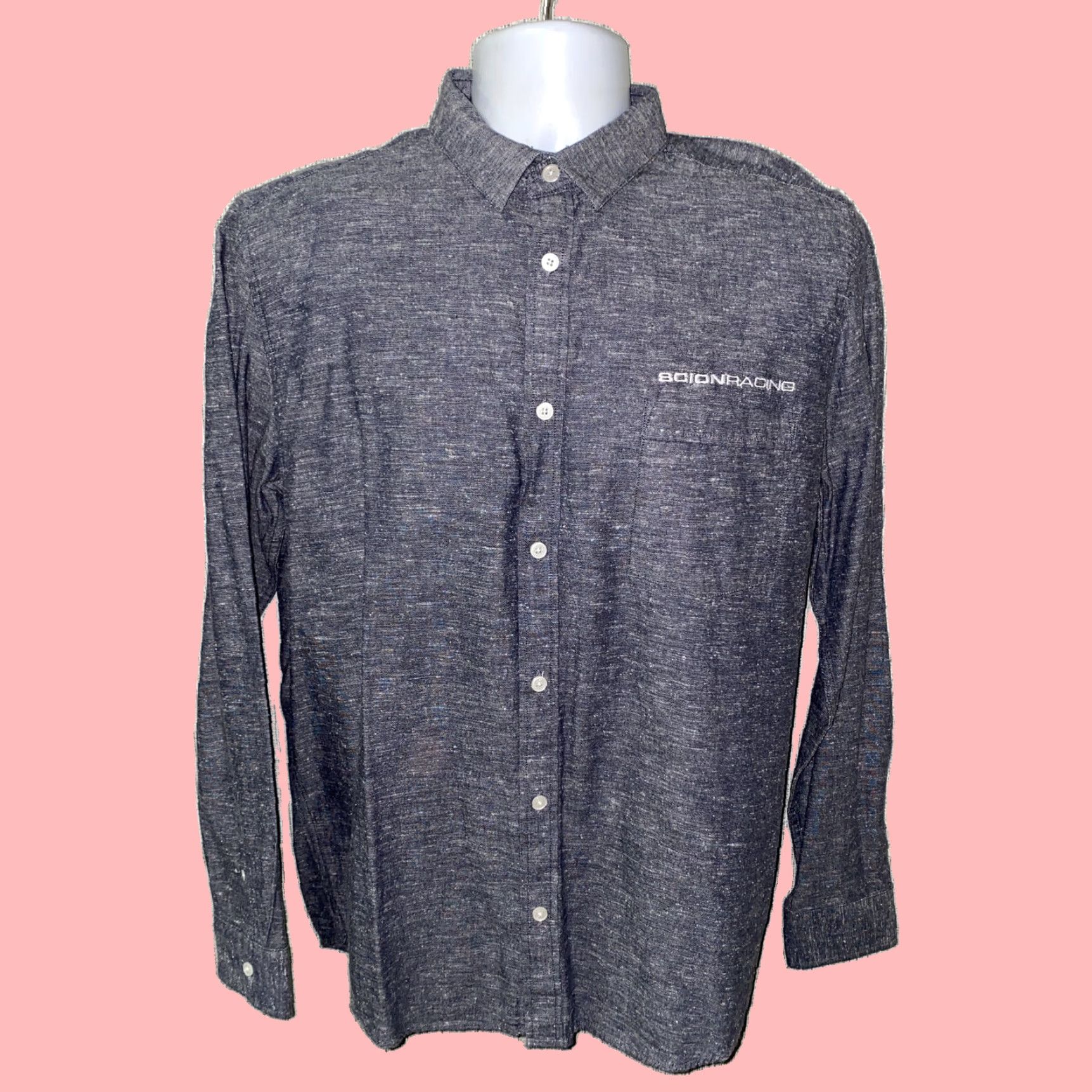 Cheap Monday Cheap Monday Gray Long Sleeve Button Front Shirt Mens Medium Cotton Size US M / EU 48-50 / 2 - 1 Thumbnail