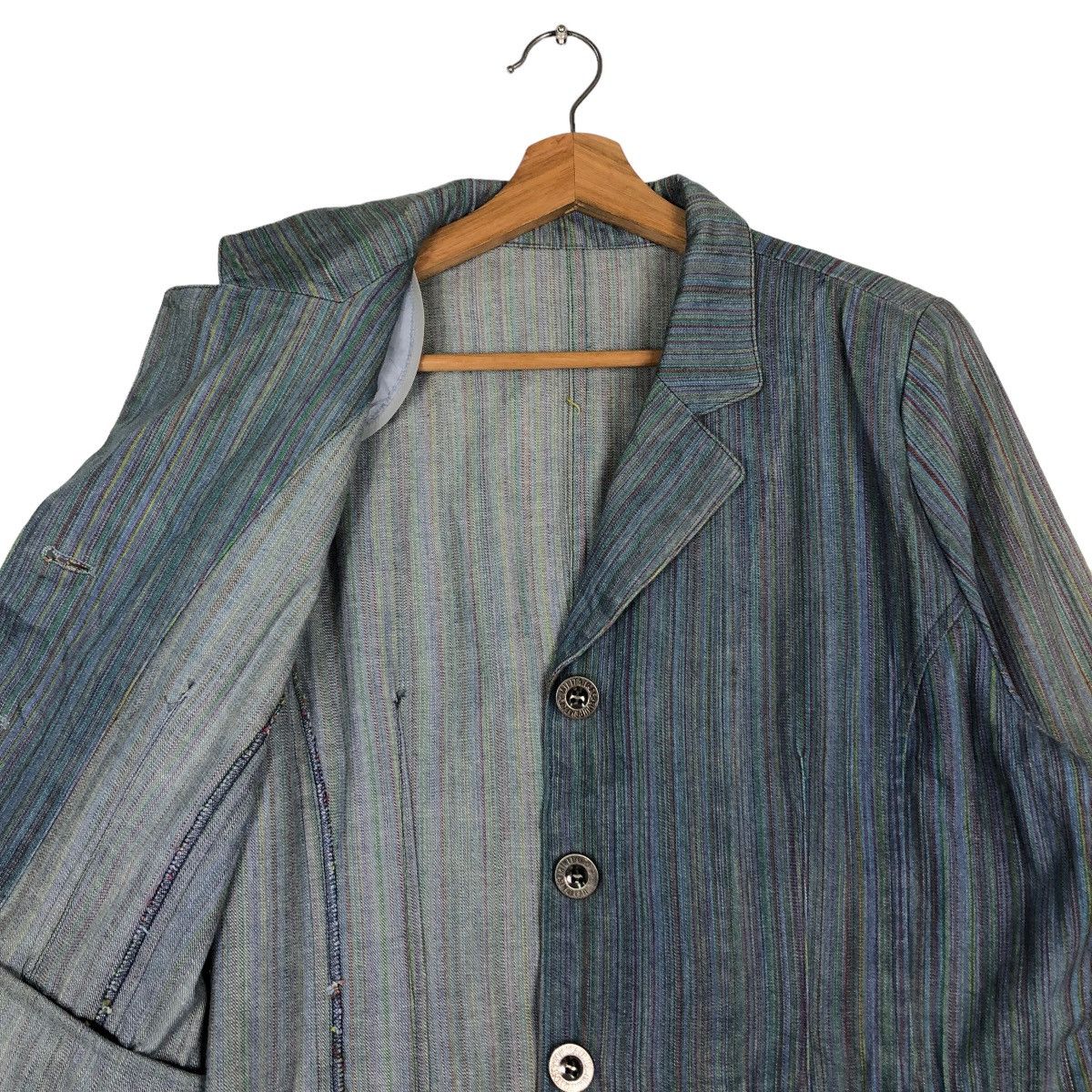 Japanese Brand 🔥Vintage Hickory Chore Jacket Military Style Issey Miyake Size US L / EU 52-54 / 3 - 12 Thumbnail