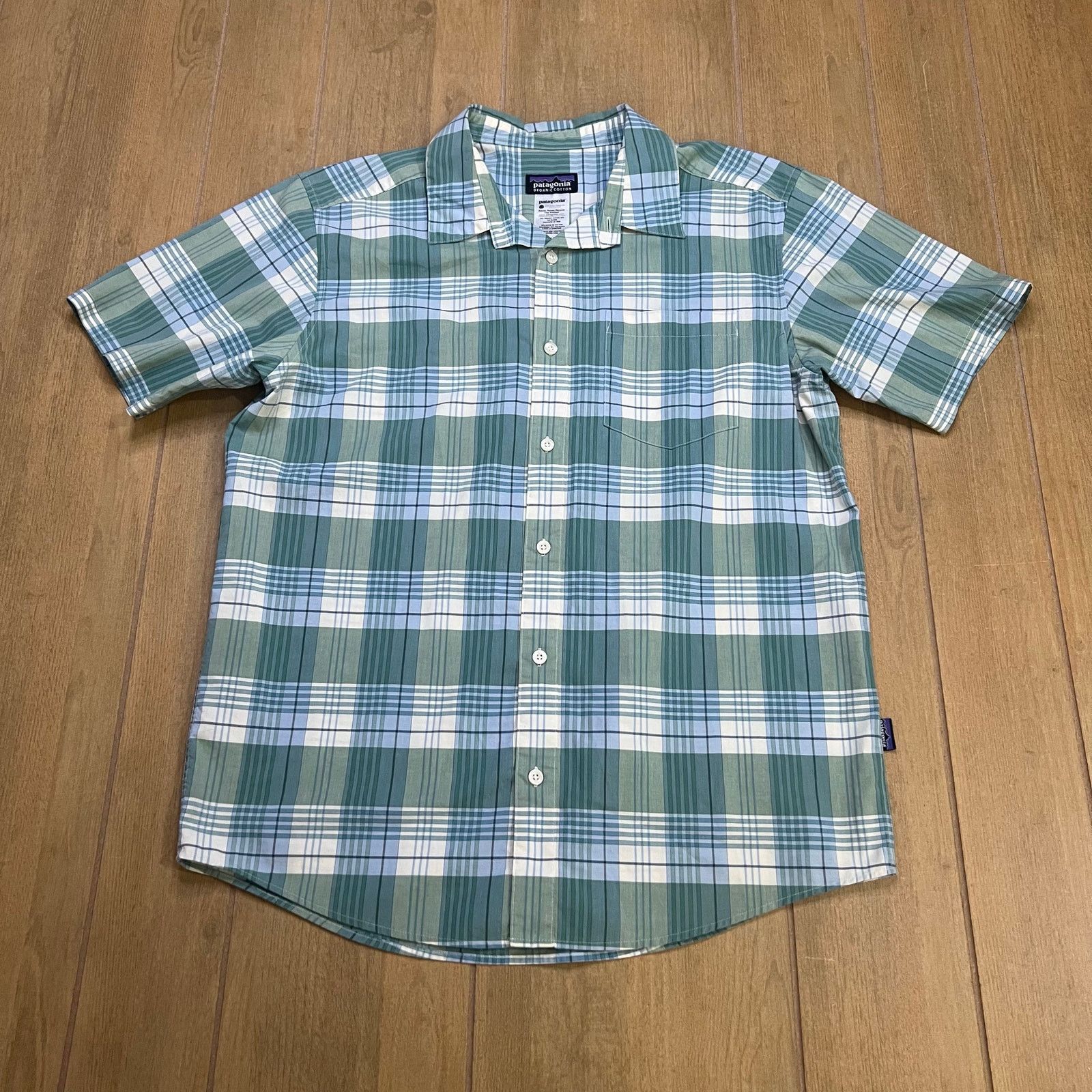 Patagonia Patagonia Shirt Men Medium Green/Blue Organic Cotton casual Size US M / EU 48-50 / 2 - 1 Thumbnail