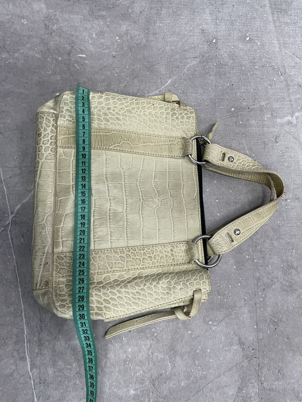Emporio Armani Emporio Armani beige croco leather handbag Y2K classy style Size ONE SIZE - 13 Thumbnail