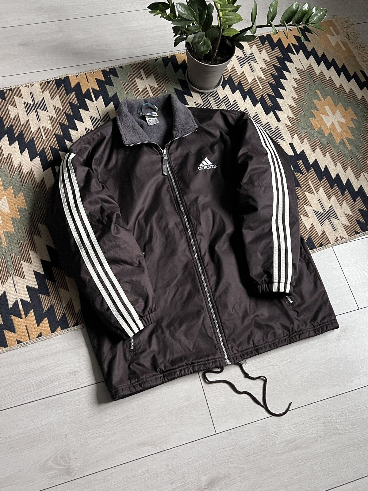 Adidas × Vintage Vintage Adidas Brown Coach Jacket Size US M / EU 48-50 / 2 - 2 Thumbnail