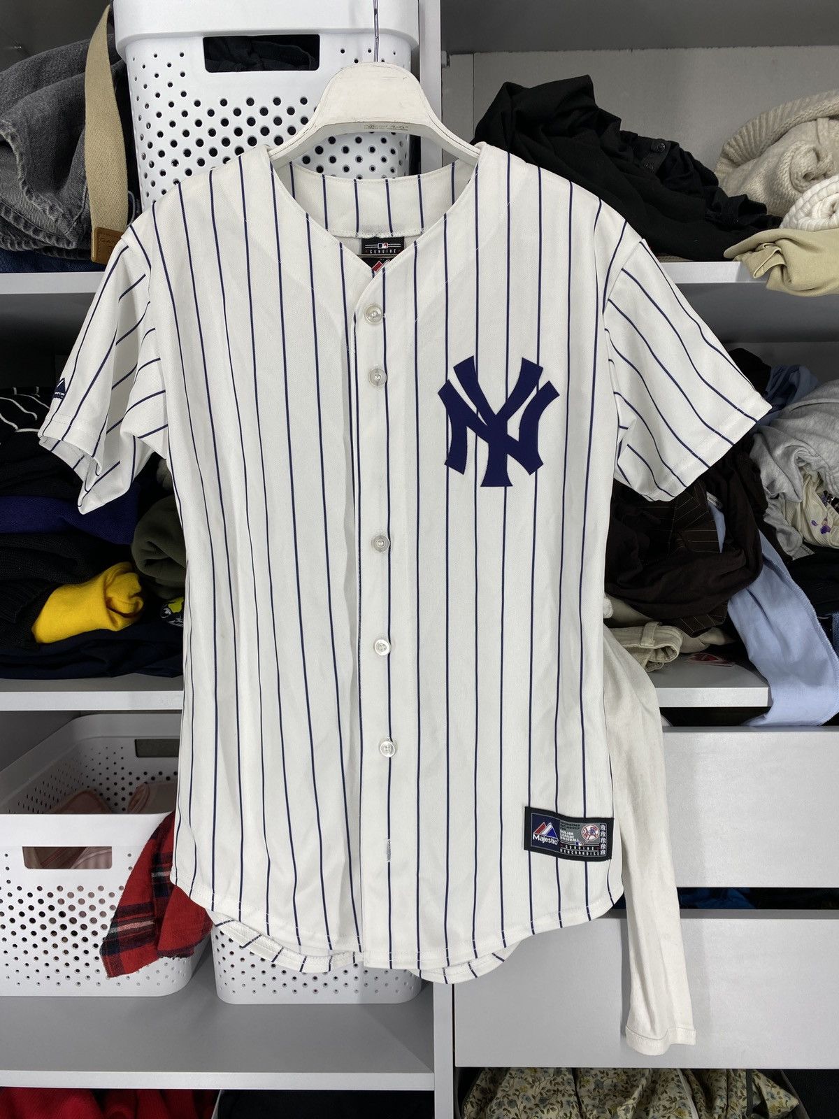 New York Yankees Yankees New York Jersey Top Made in USA Majestic Size US M / EU 48-50 / 2 - 1 Thumbnail