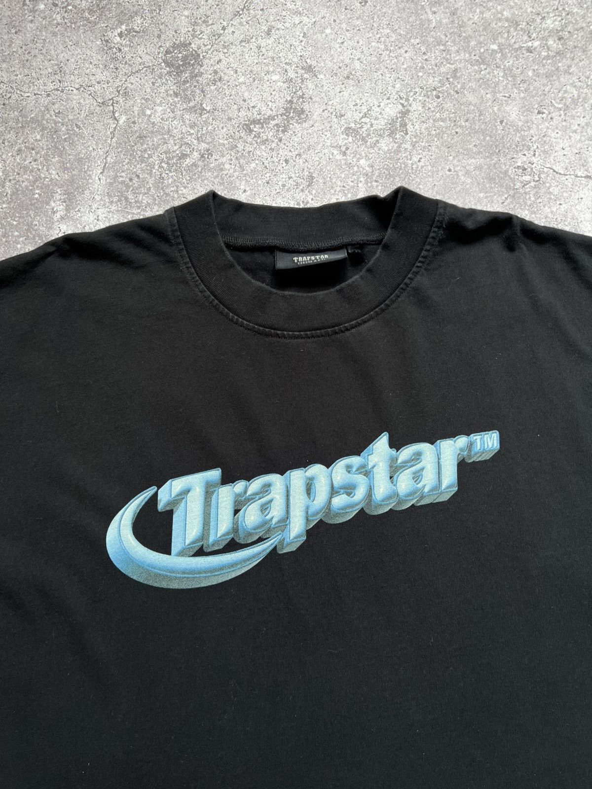 Trapstar London Trapstar Oversize Fit T-shirt Black Blue Men's Cotton Size US XXL / EU 58 / 5 - 6 Thumbnail