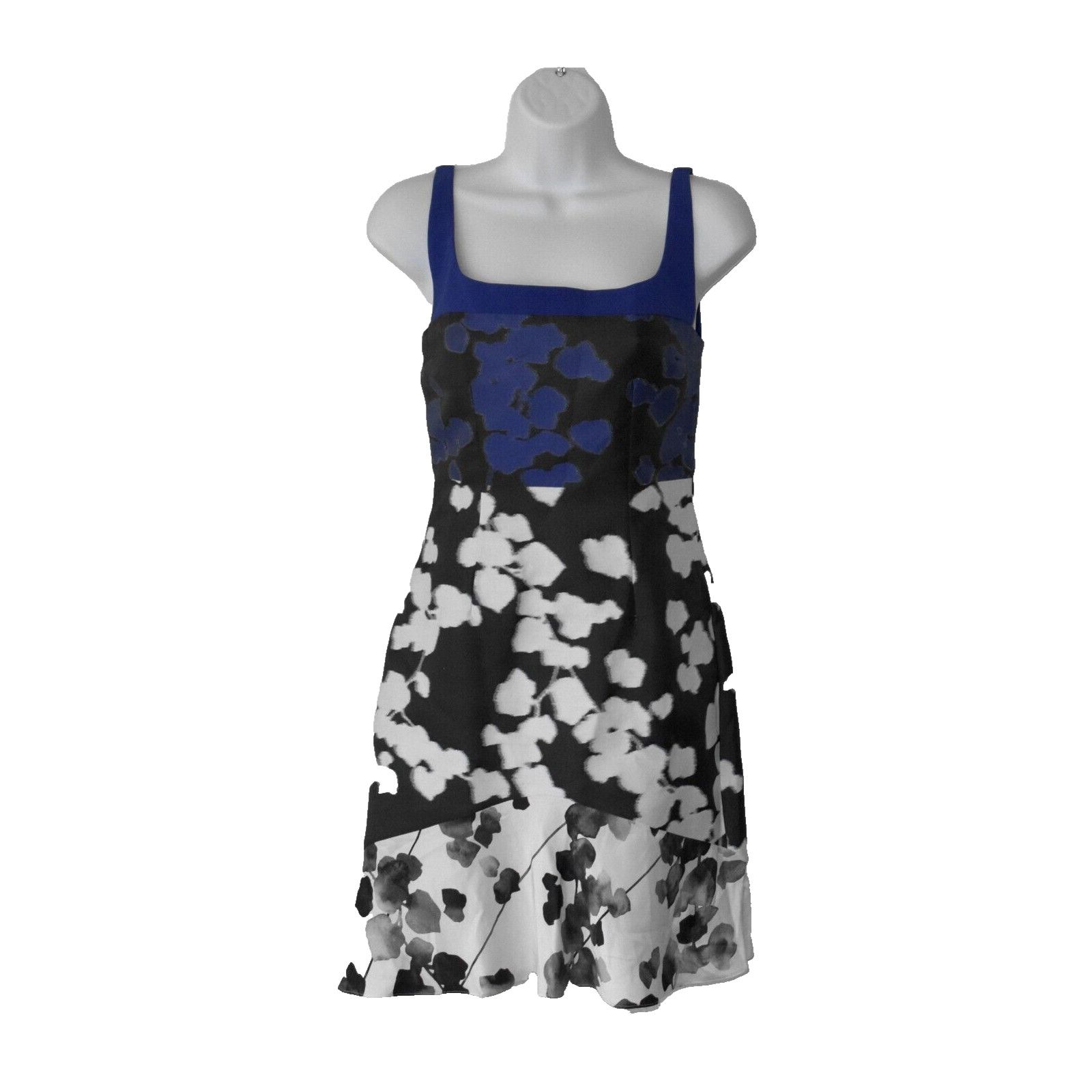 Narciso Rodriguez NWT NARCISO RODRIGUEZ Blue/Black Vine With Print Dress Sz 38 Size XS / US 0-2 / IT 36-38 - 1 Thumbnail