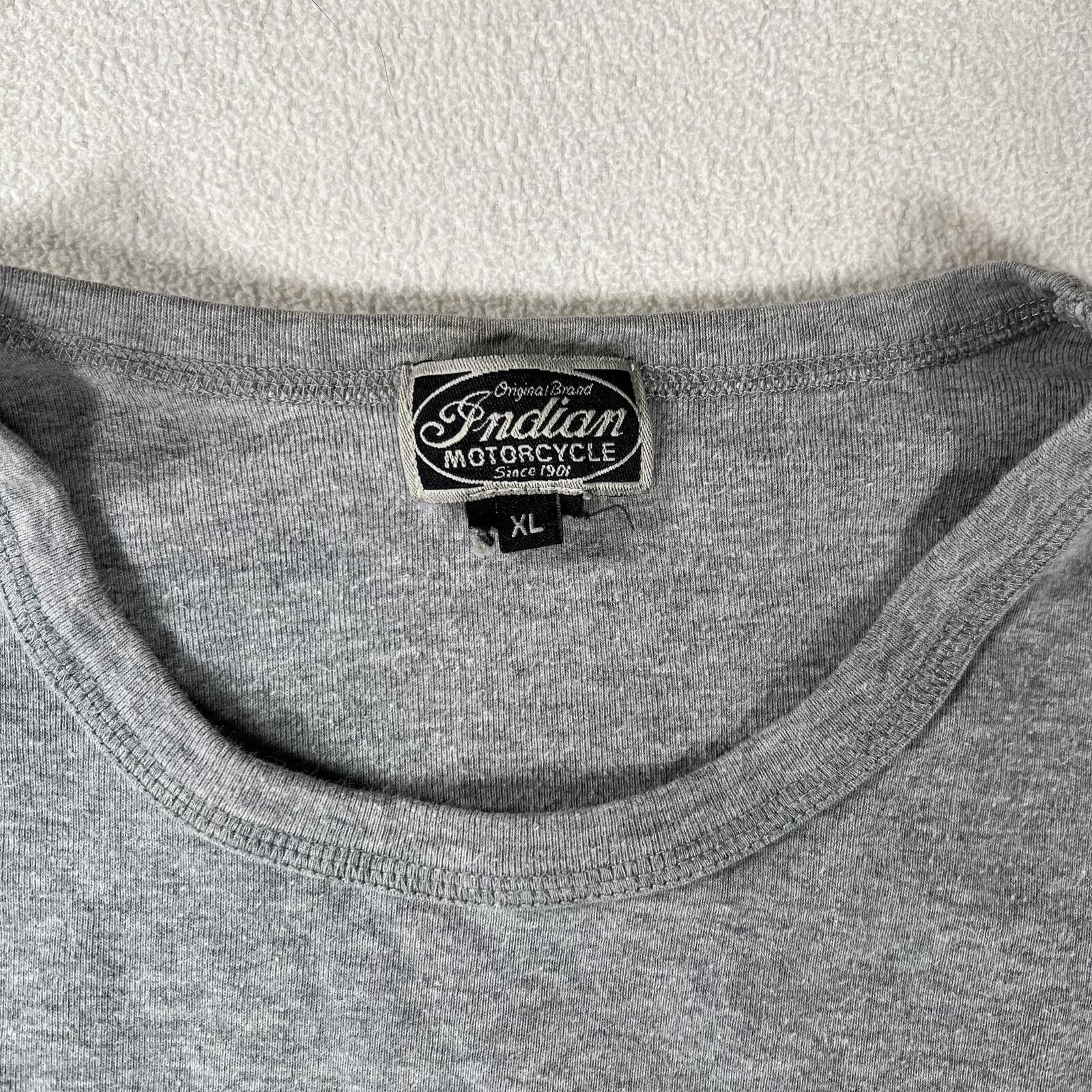 Harley Davidson Vintage Indian Motorcycles Ribbed Cotton Longsleeve Shirt Size US XL / EU 56 / 4 - 5 Thumbnail