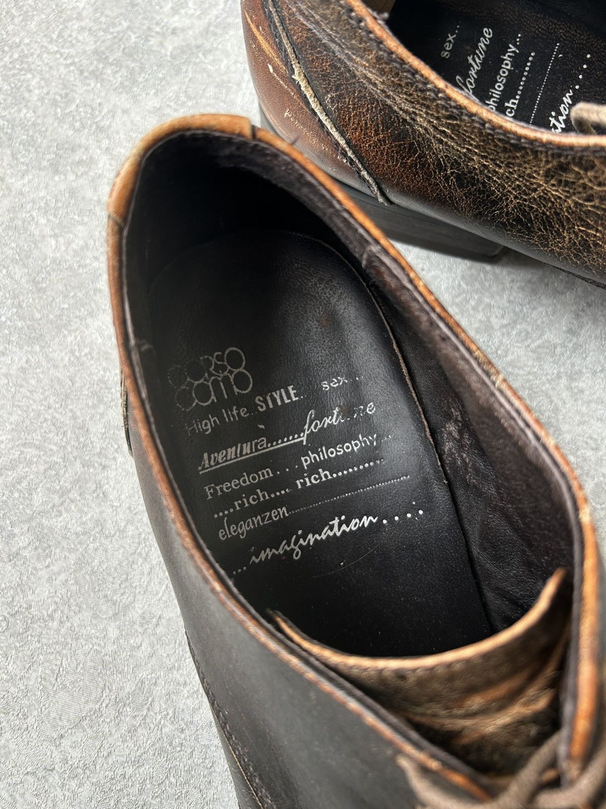 10 Corso Como Corso Como Y2K Western Flame Leather Derby Loafers Size US 8.5 / EU 41-42 - 14 Thumbnail
