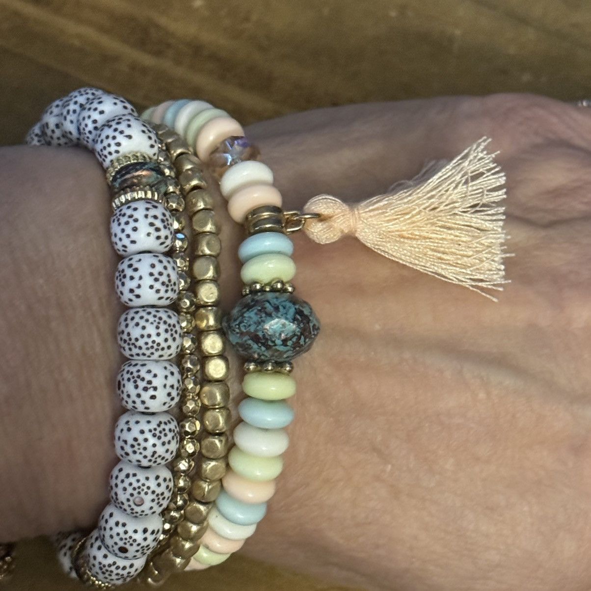 Other Boho mixed bead stretch bracelets Size ONE SIZE - 3 Thumbnail