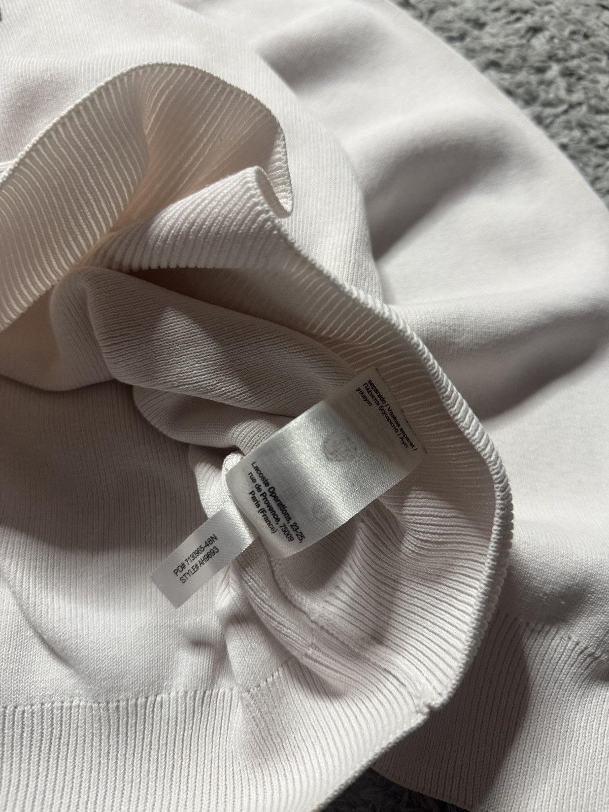 Lacoste Lacoste Hoodie Rare Big Lodo Sweatshirt Drill Y2K Streetwear Size US XL / EU 56 / 4 - 8 Thumbnail