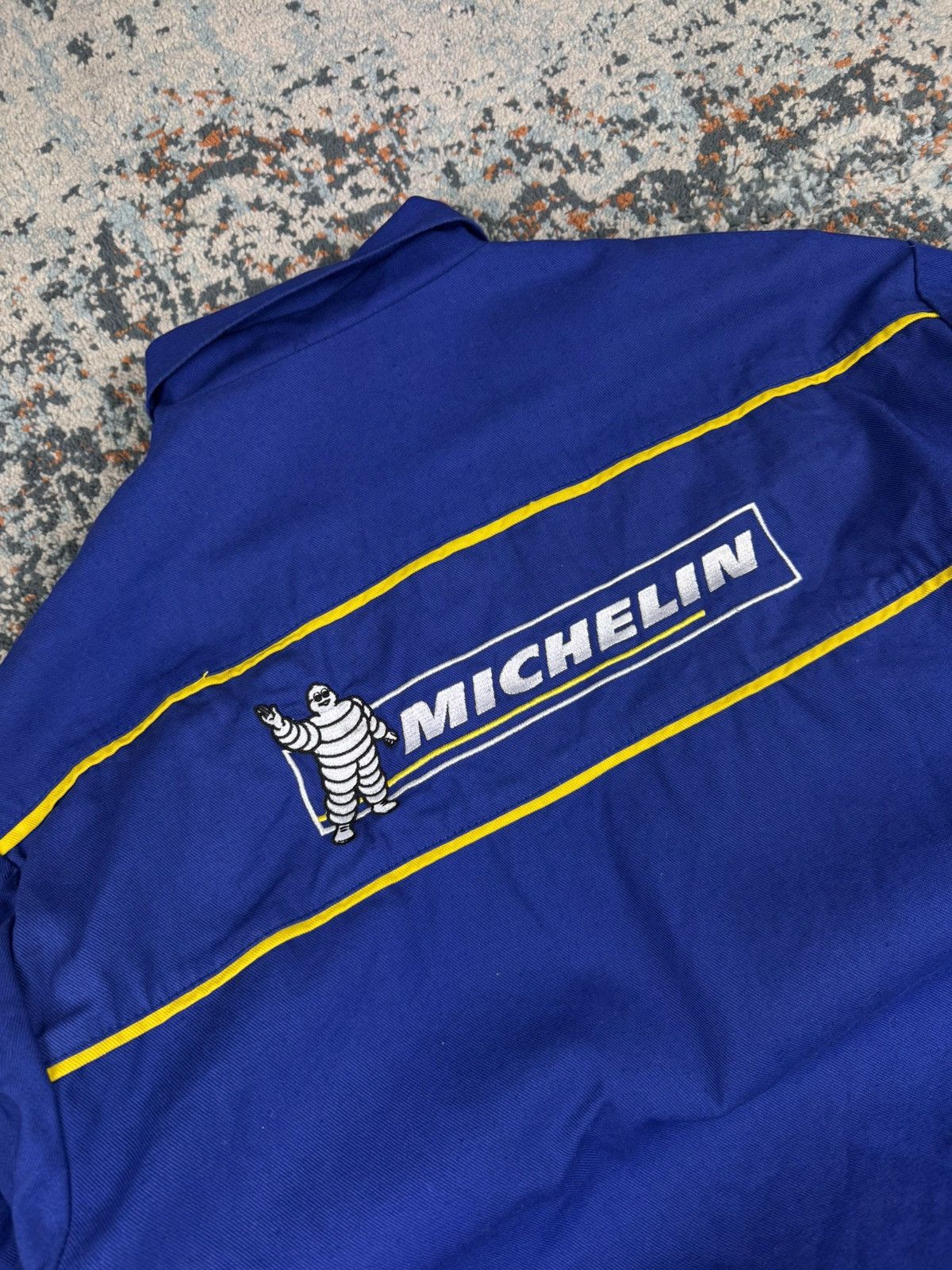 Vintage Vintage 80s Michelin embroidered workwear racing jacket Size US XL / EU 56 / 4 - 8 Thumbnail