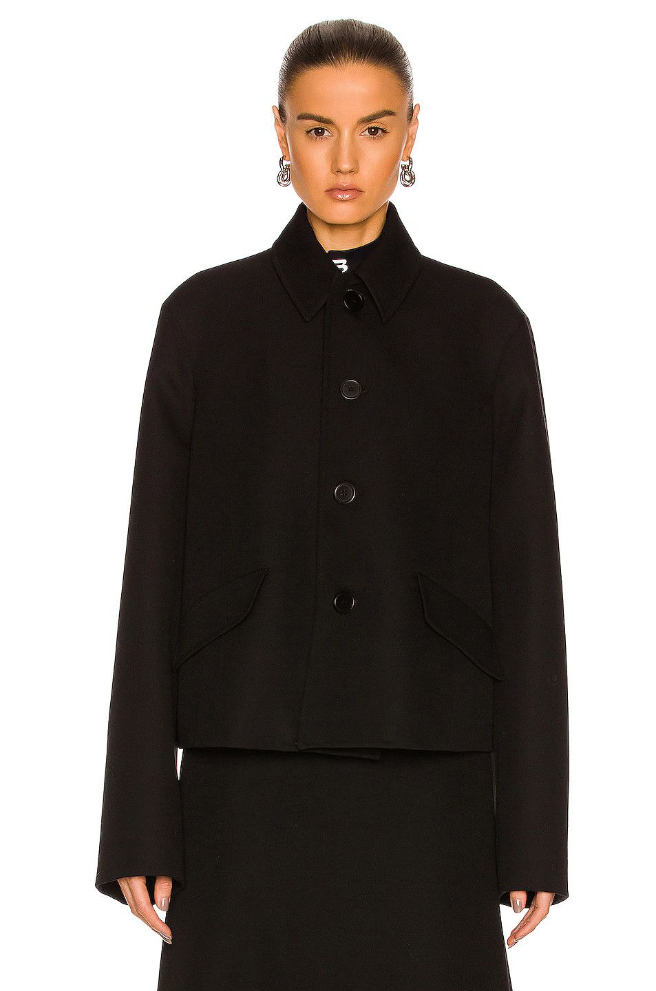 Balenciaga o1bcso1str1124 Deconstructed Jacket in Black Size XS / US 0-2 / IT 36-38 - 5 Thumbnail