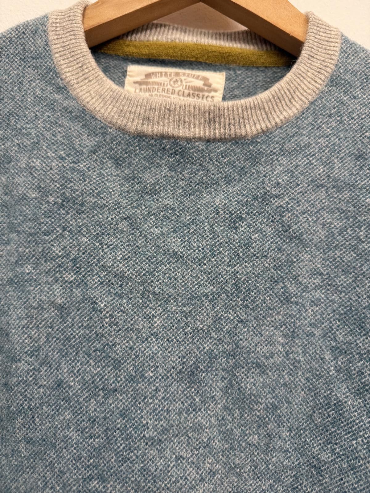 Other White Stuff Laundered Classics Blue Crew Neck Sweater Size US M / EU 48-50 / 2 - 3 Thumbnail