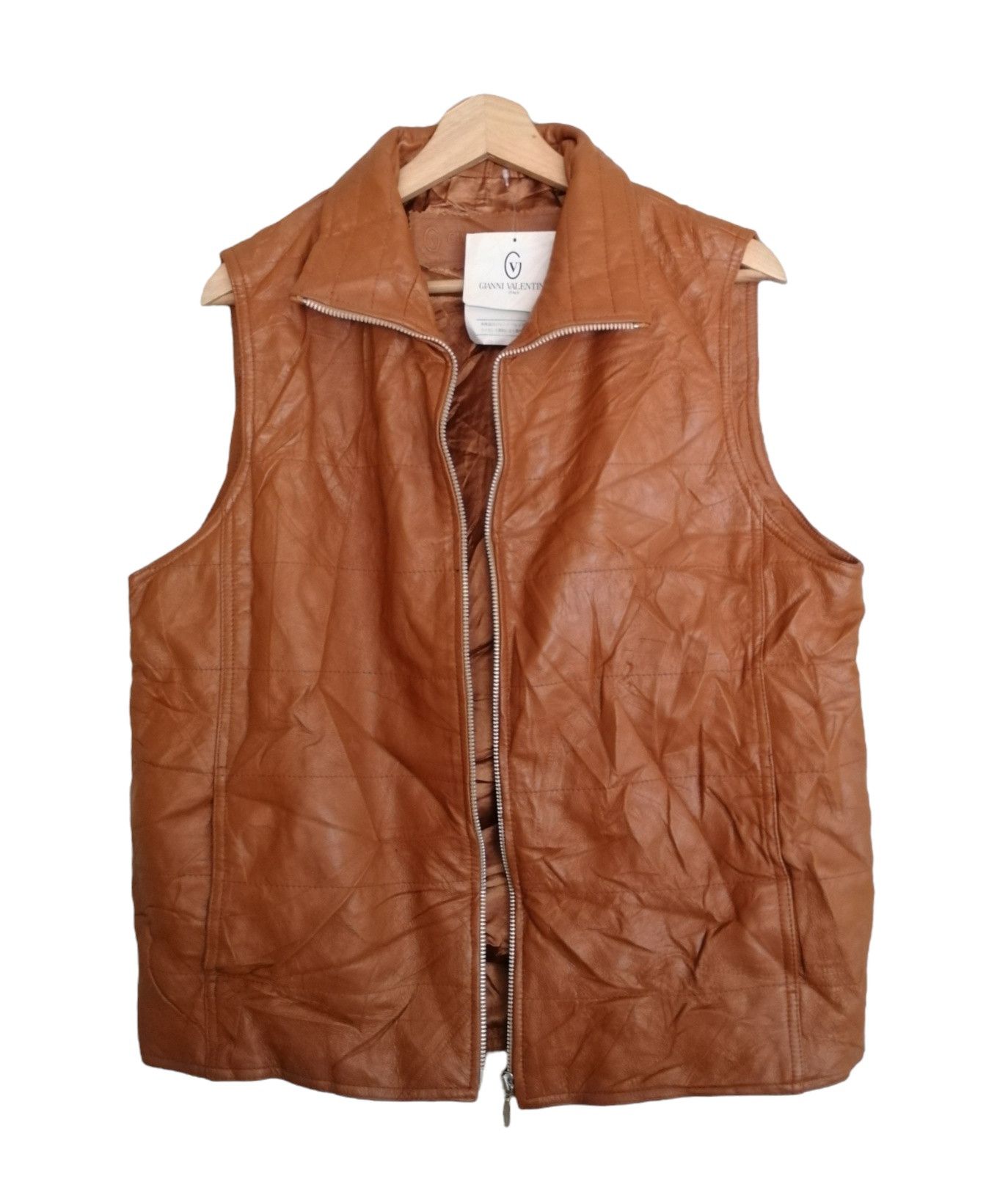 Gianni Valentino Gianni Valentino Italy Leather Vest Jacket Size US M / EU 48-50 / 2 - 6 Thumbnail