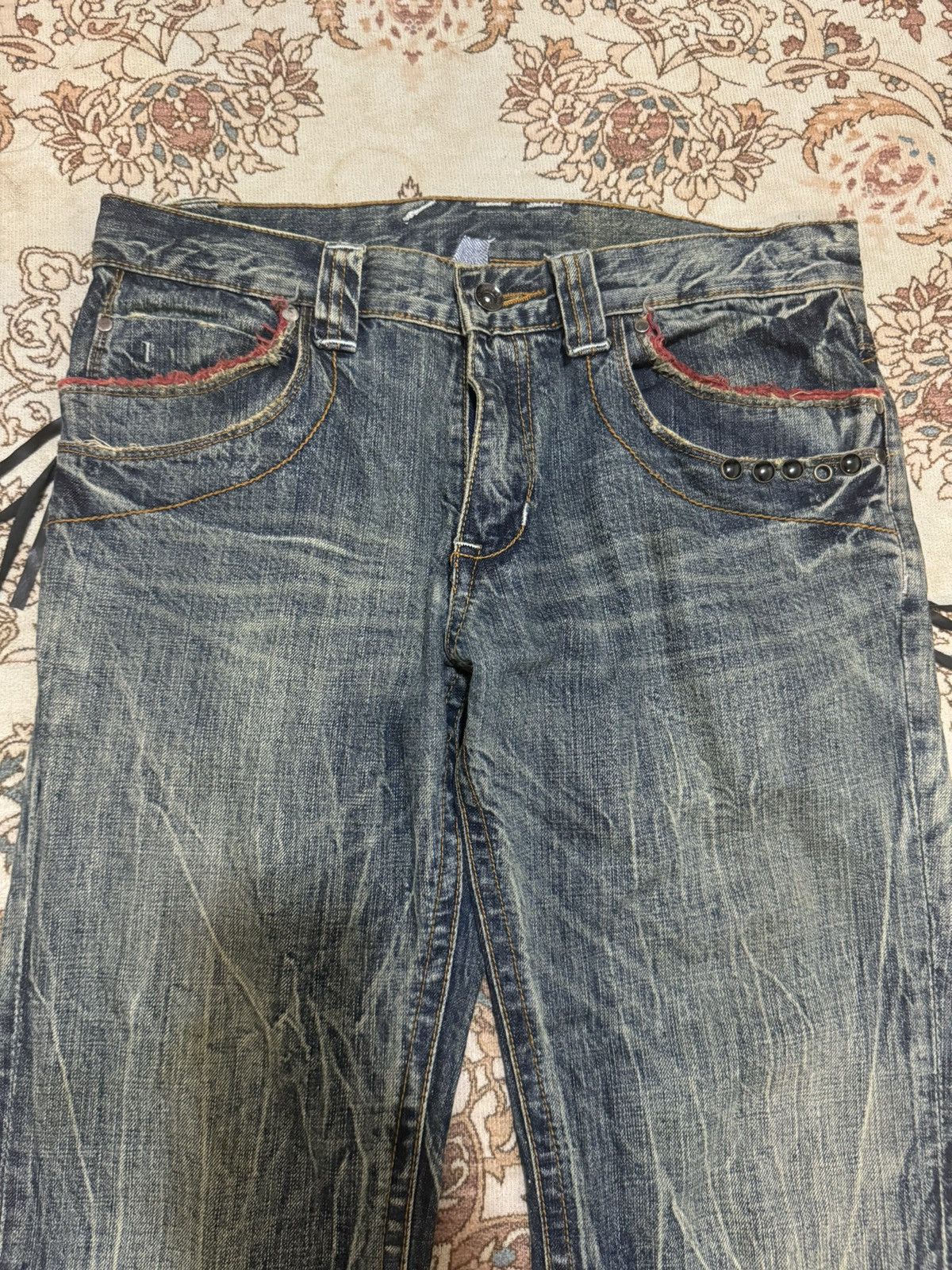 Japanese Brand × Vintage × semanticdesign Vintage Semantic Design Japan Wings Flare Jeans Size US 33 - 4 Thumbnail