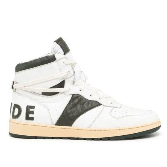 Rhude Rhude Rhecess High Top Sneakers White Black Men’s Size 8 Size US 8 / EU 41 - 1 Thumbnail