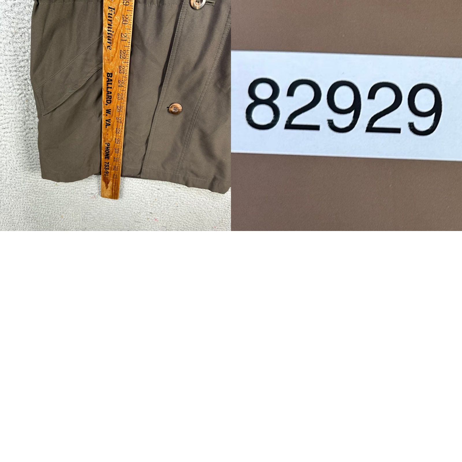 Bill Blass Bill Blass Mens Brown Full Zip Wool Lined Field Coat Trench Coat Size M Size US L / EU 52-54 / 3 - 8 Thumbnail