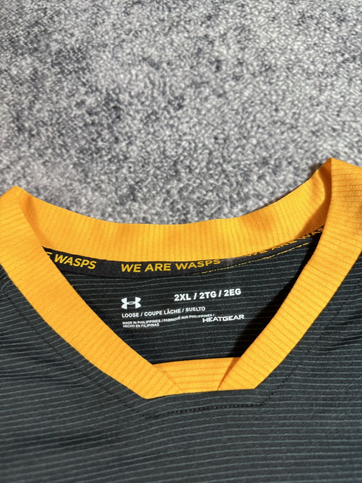 Under Armour × Vintage Vintage Under Armour Wasps Rugby Jersey Streetwear Rare XXL Size US XXL / EU 58 / 5 - 3 Thumbnail