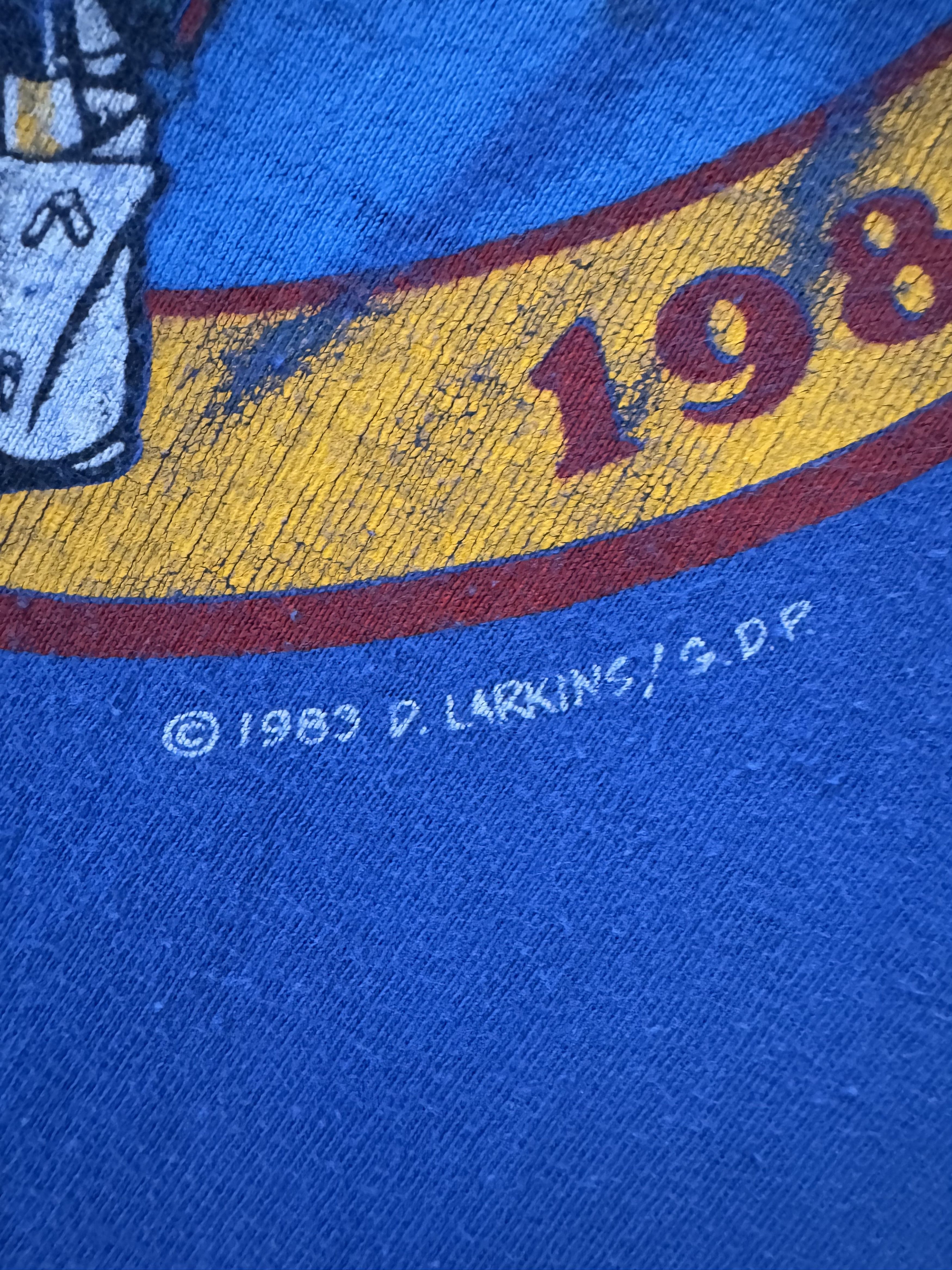 Grateful Dead Vintage 1983 Grateful Dead Sante Fe Concert T-shirt Size US XL / EU 56 / 4 - 4 Thumbnail