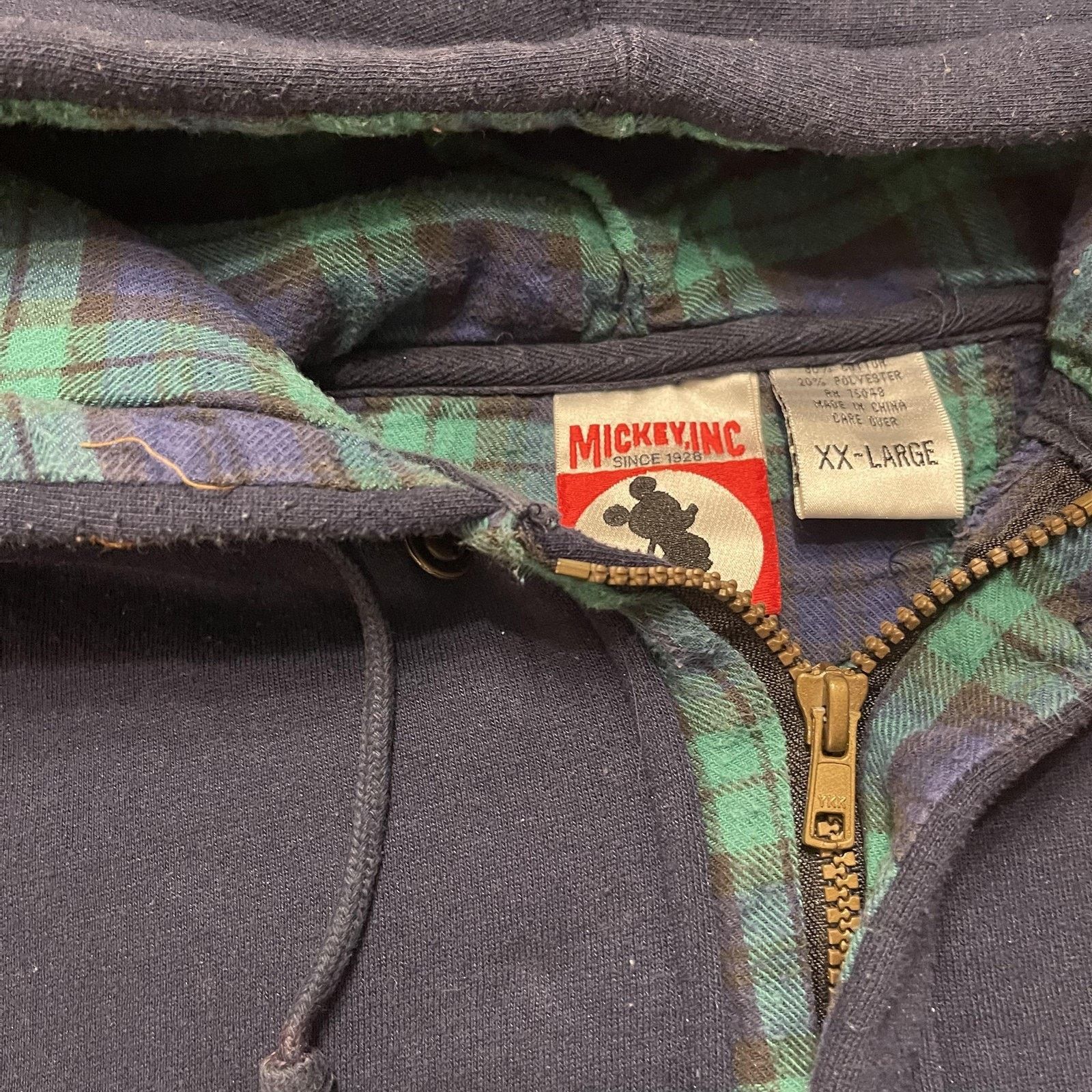 Disney Disney Walt Disney World Hoodie 2XL Lined Hood Zip Pullover Size US XXL / EU 58 / 5 - 4 Thumbnail