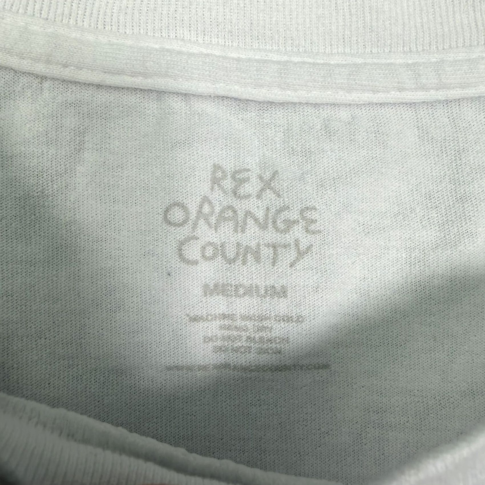 Vintage Rex Orange County Shirt Adult Medium White Hollywood Bowl I Saw Rex At The 2022 Mens Size US M / EU 48-50 / 2 - 3 Thumbnail