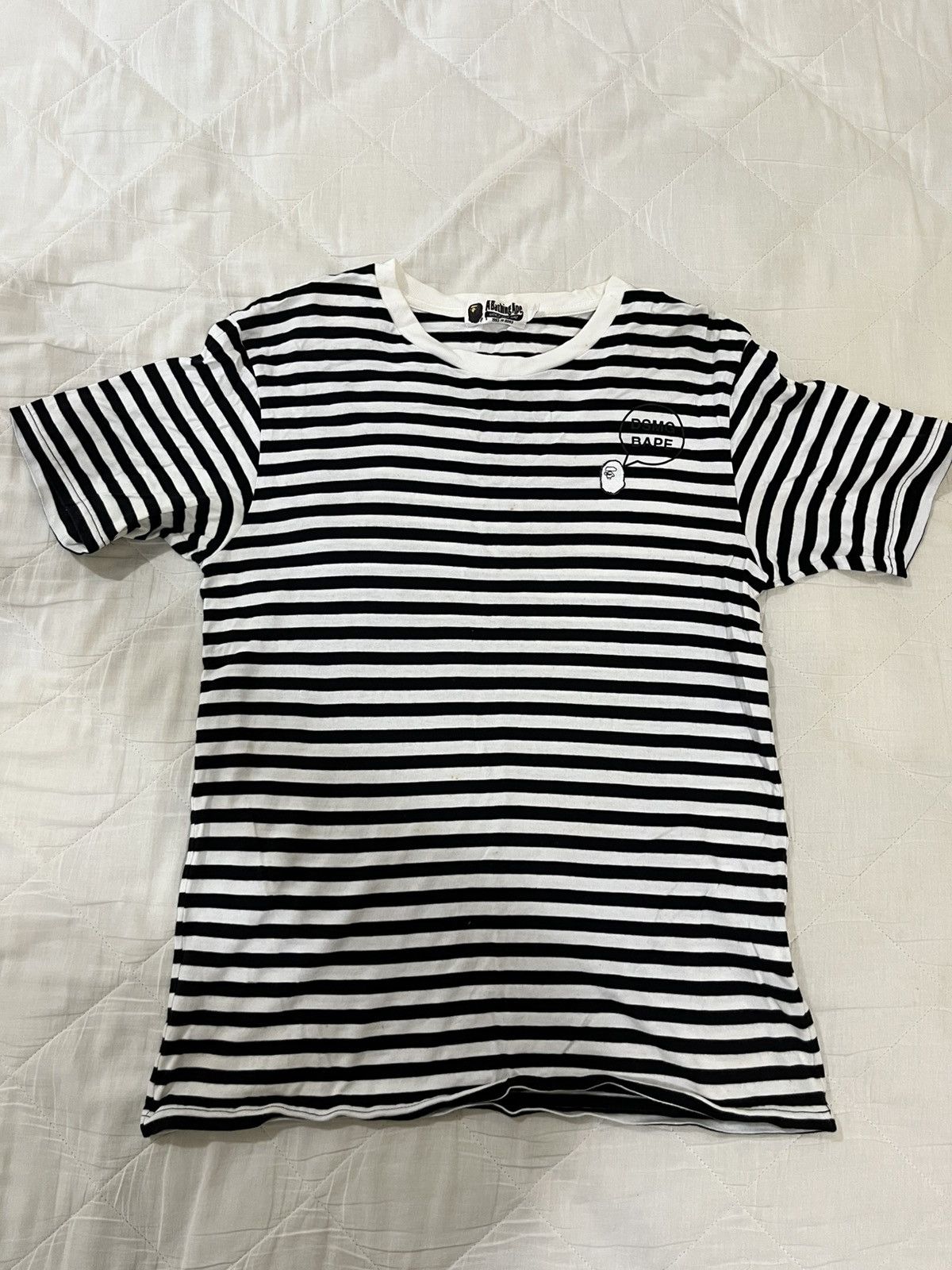 Bape Bape x DSMG Striped Tee Size US M / EU 48-50 / 2 - 1 Thumbnail