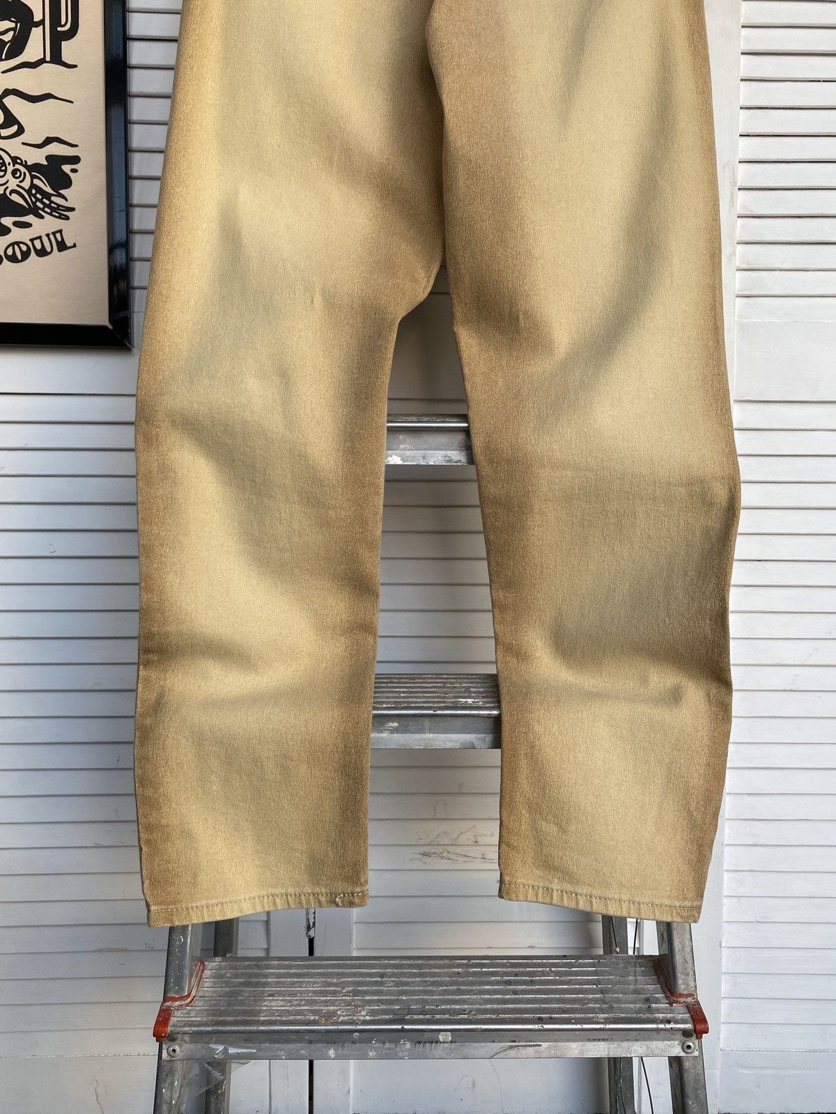 Roberto Cavalli × Vintage Roberto Cavalli Sand Wash Jeans Logo Metal Buttons & Sunset Size 29" - 9 Thumbnail