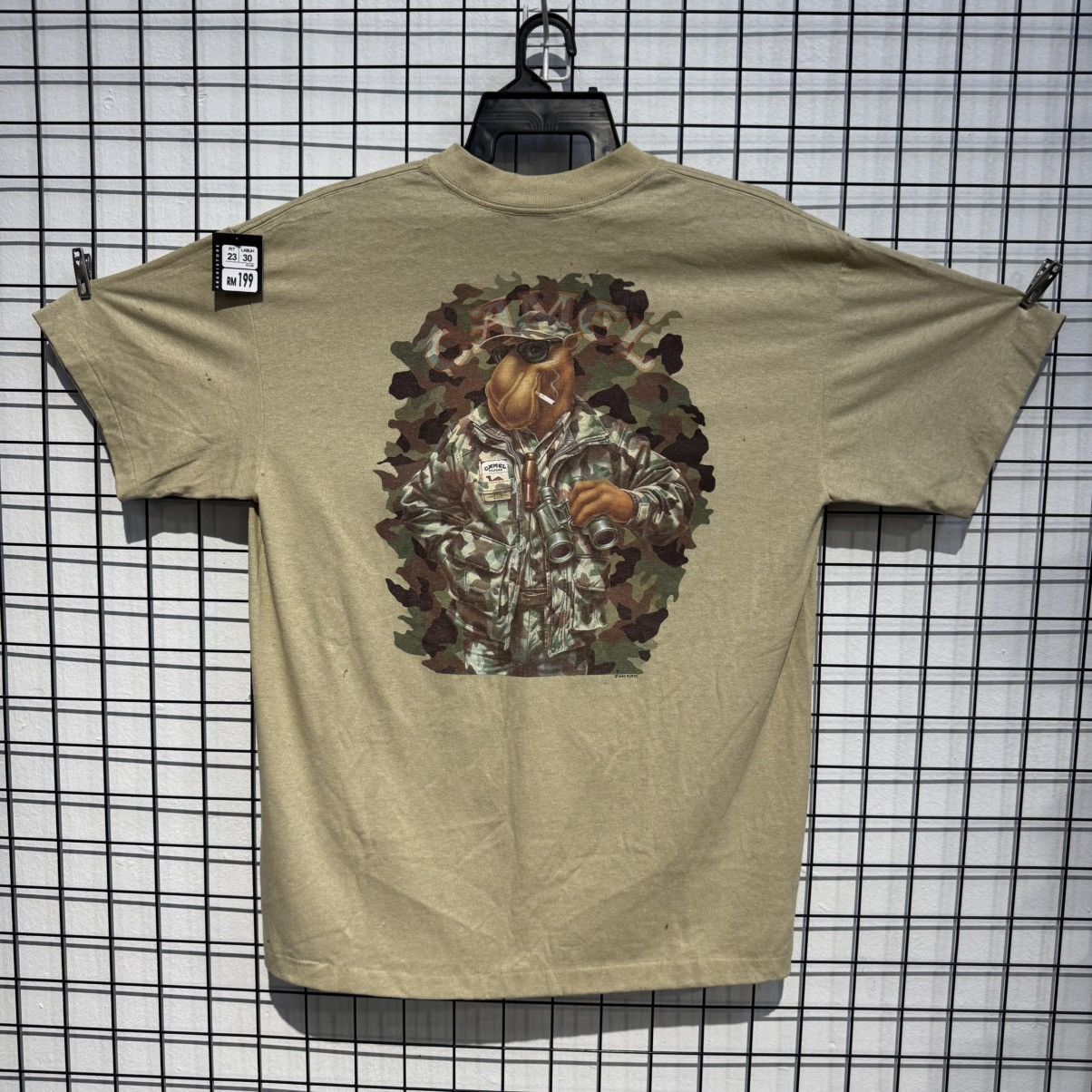 Other VINTAGE 1992 Camel Cigarettes Military camo Pocket Tee Size US XL / EU 56 / 4 - 1 Thumbnail