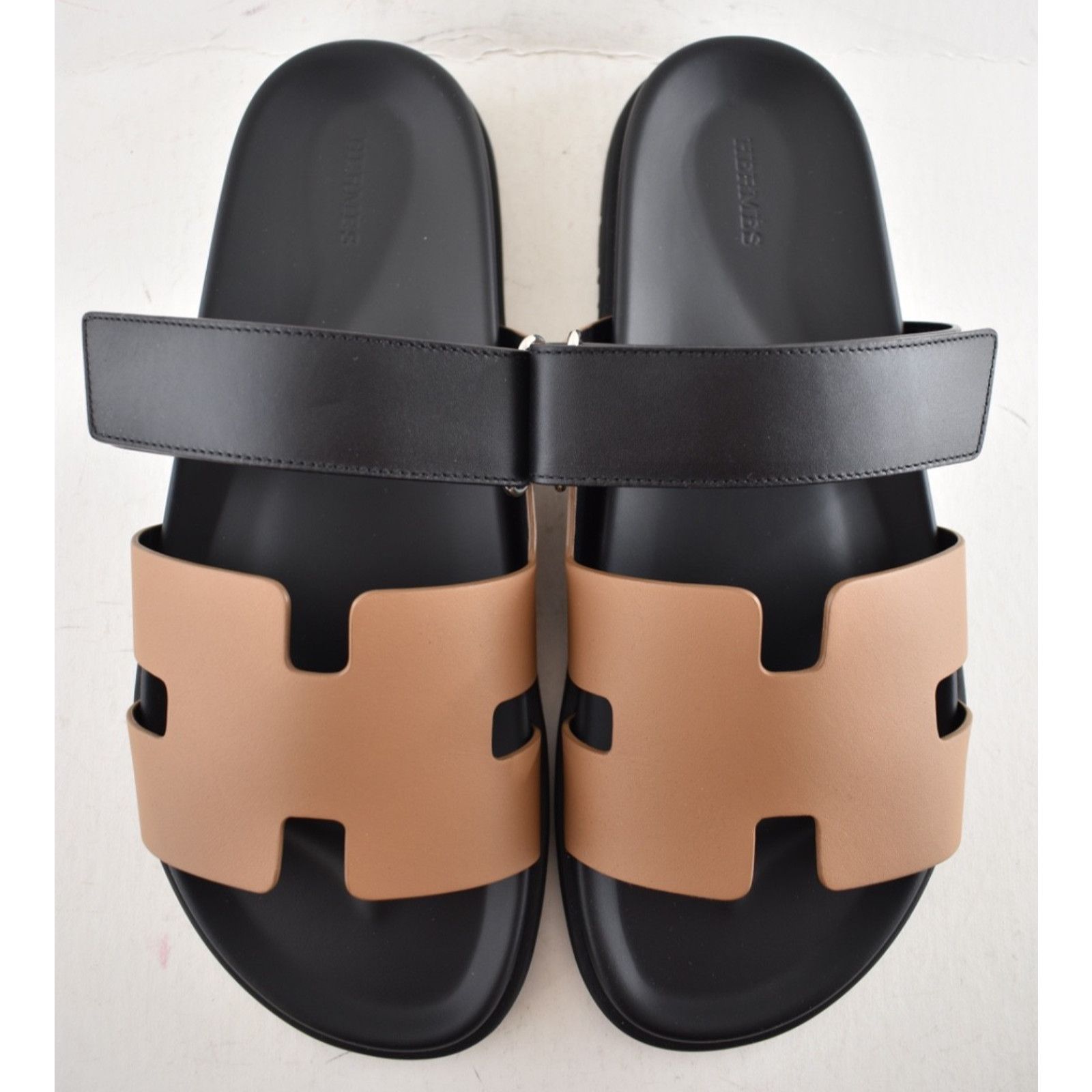 Hermes Hermes Chypre Sandal Mens Safari Leather Slide Flat 45 12 Size US 12 / EU 45 - 7 Thumbnail