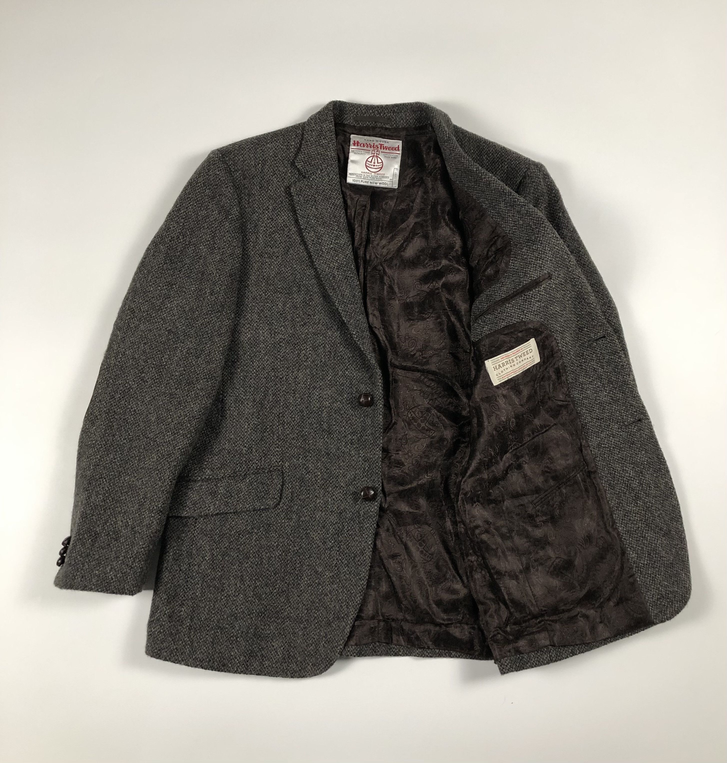 Harris Tweed Harris Tweed Hand Woven Wool Suit Size 44R - 6 Thumbnail