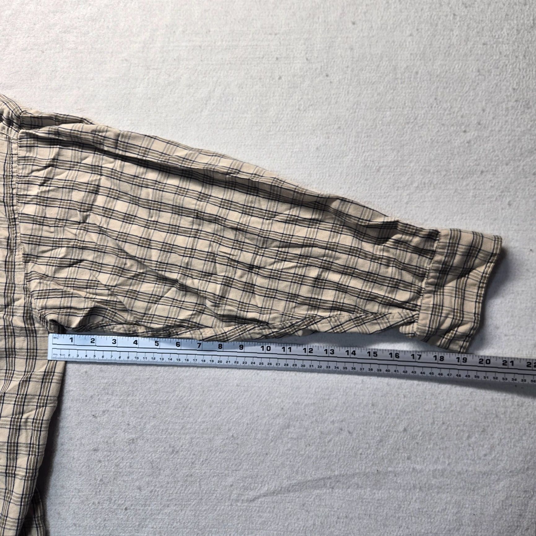 Haggar Haggar Shirt Button-Up Plaid Brown Long Sleeve 2XL Adult Men's Size 2XL Brown Plaid Haggar Shirt Long Sleeve Button-Front Mens 2XL Size US XXL / EU 58 / 5 - 4 Thumbnail