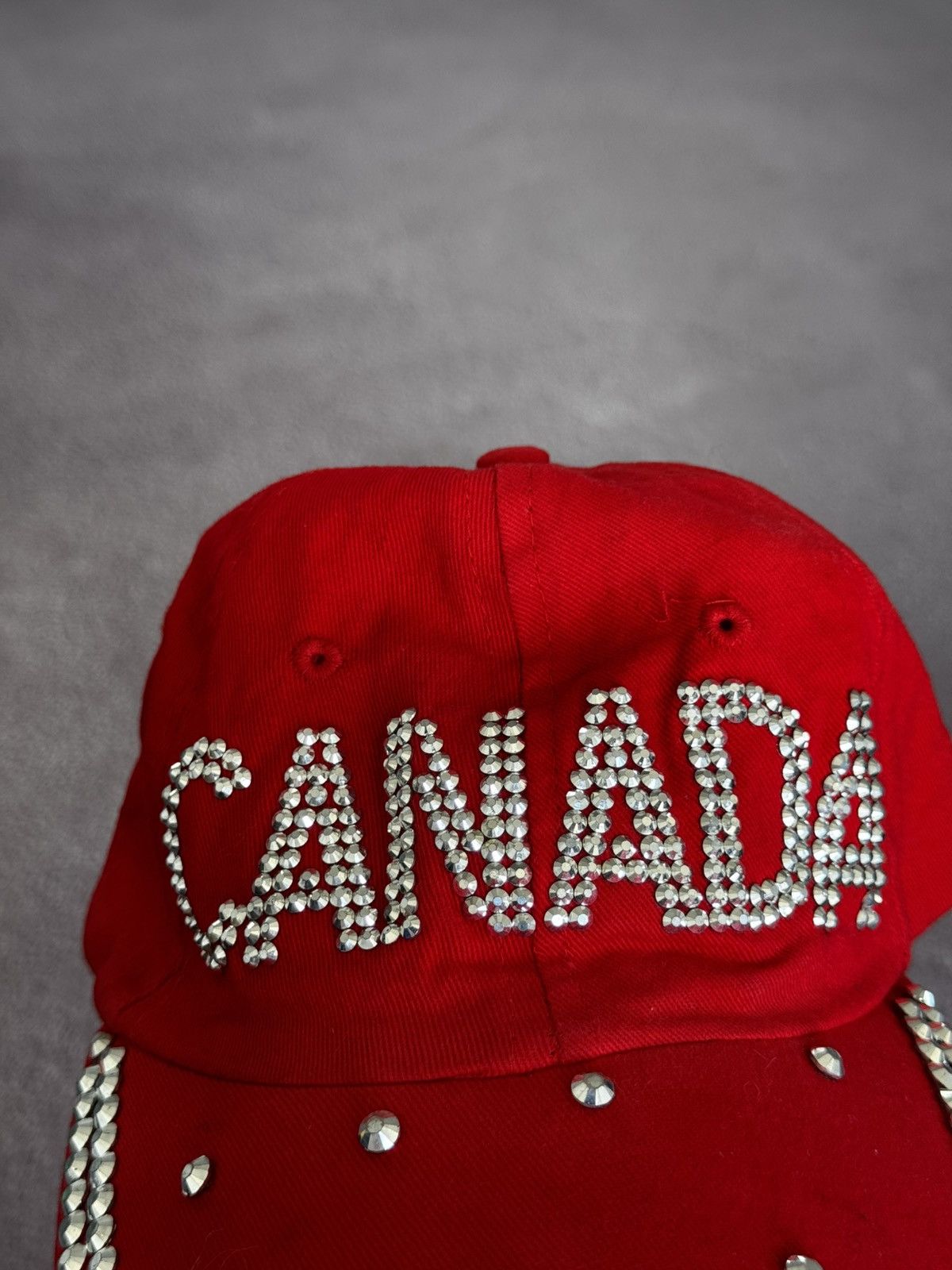 Hysteric Glamour Canada Rhinestone Logo Hysteric Glamour Style Hat Cap Size ONE SIZE - 7 Thumbnail