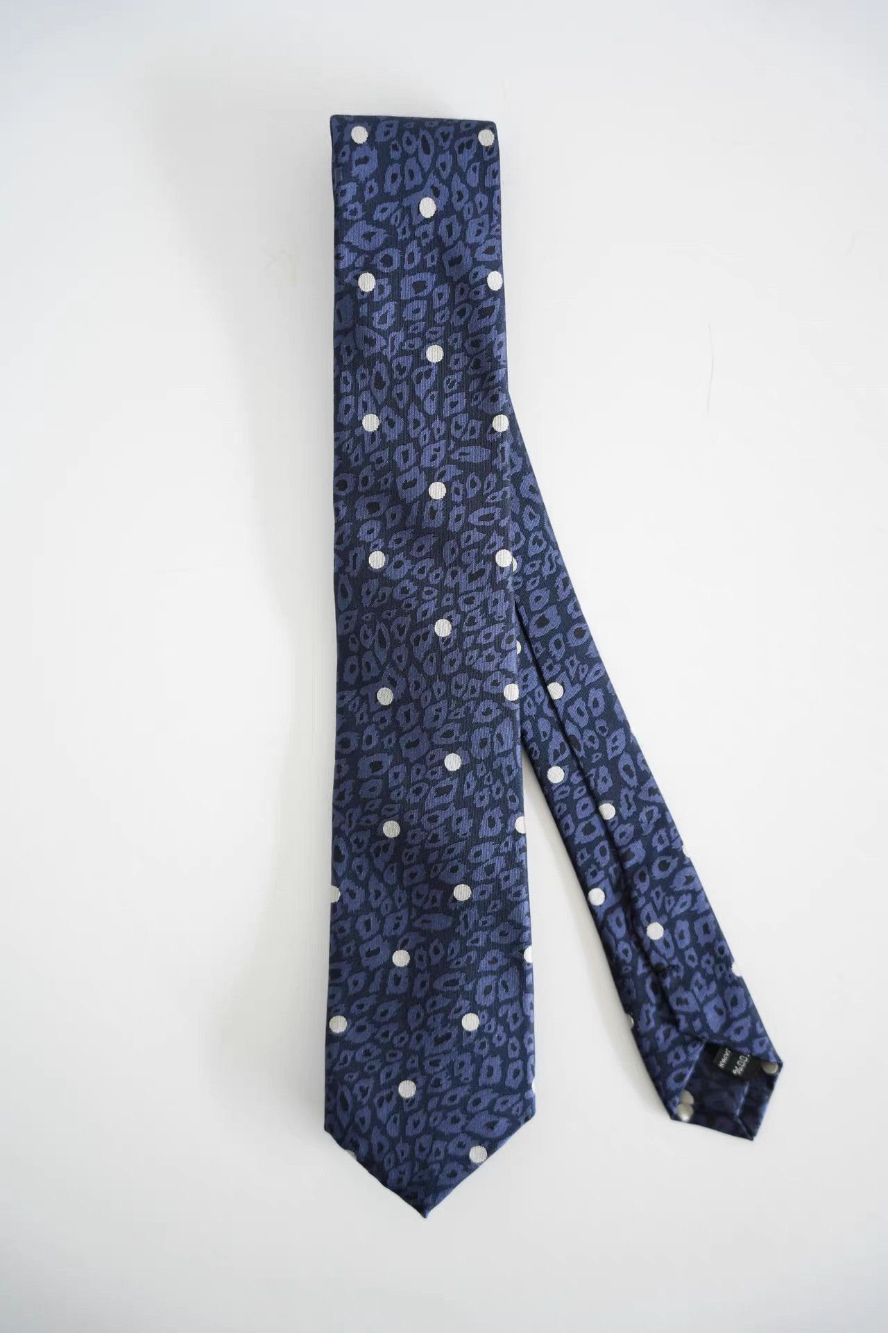 Yohji Yamamoto Yohji Yamamoto Main Line Leopard & Polka Dot Silk Tie K4 Size ONE SIZE - 1 Thumbnail