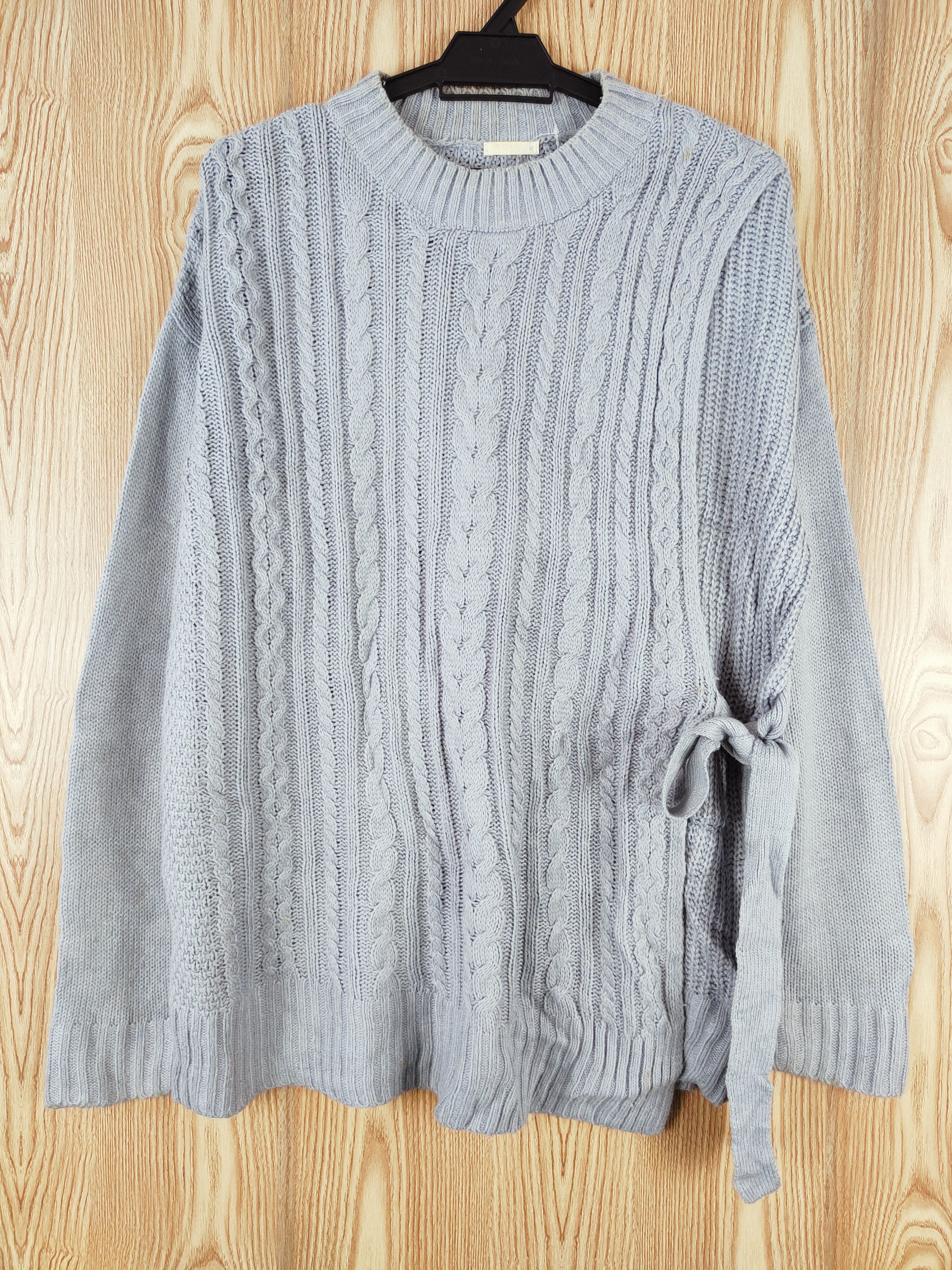 Aran Isles Knitwear × GU × Japanese Brand Gu Blue Knitwear Sweatshirts #W359 Size US M / EU 48-50 / 2 - 1 Thumbnail