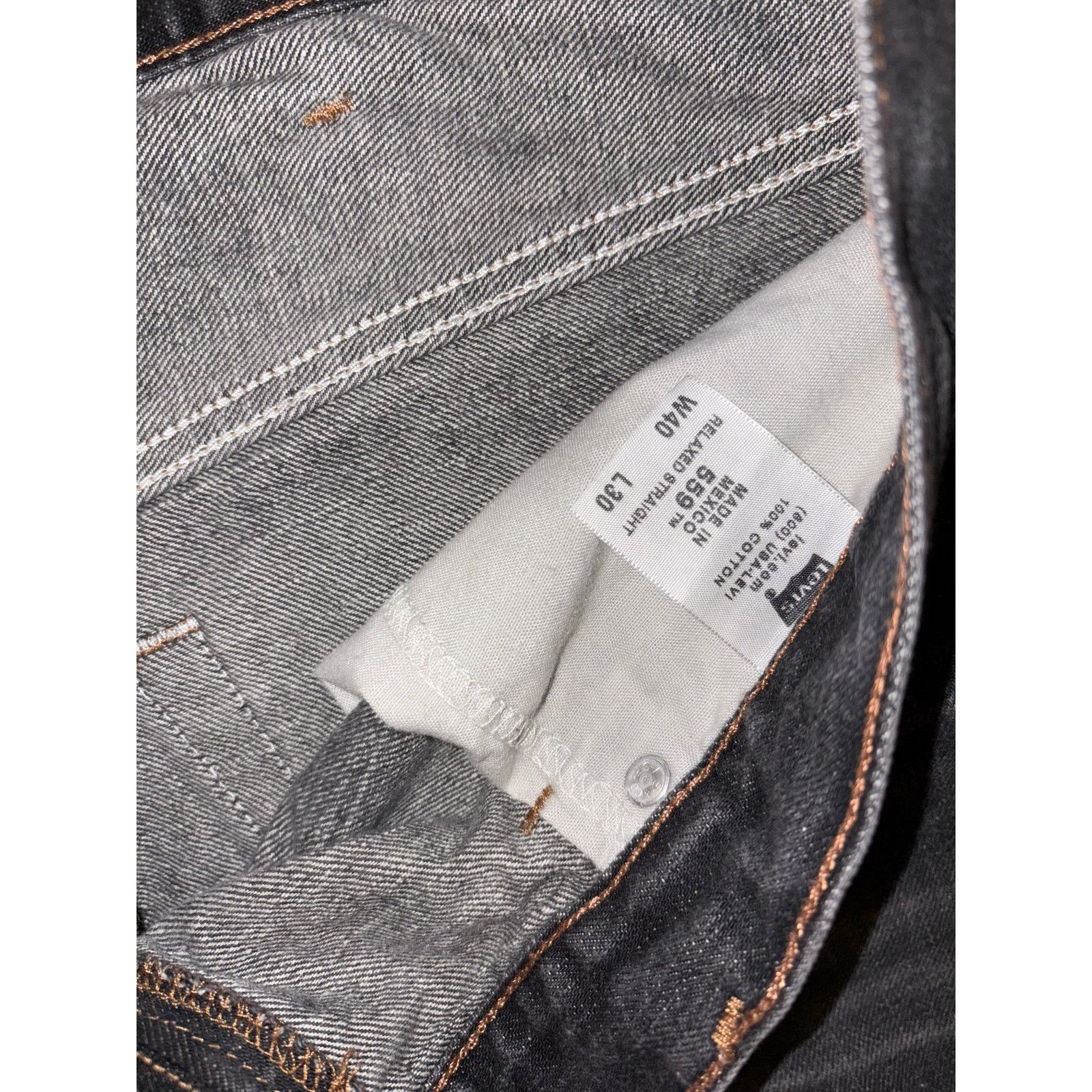 Levi's Levis jeans black fade 559 y2K size 40 L 30 Size US 40 / EU 56 - 3 Thumbnail