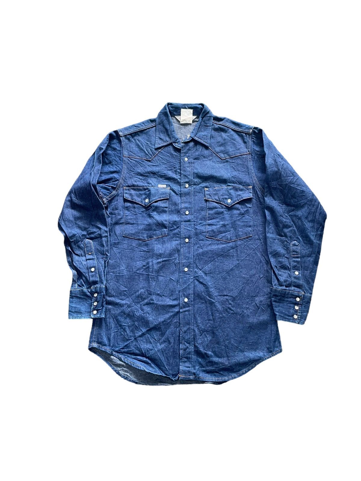 Carhartt Vintage Carhartt Western Denim Shirt Size US L / EU 52-54 / 3 - 1 Thumbnail