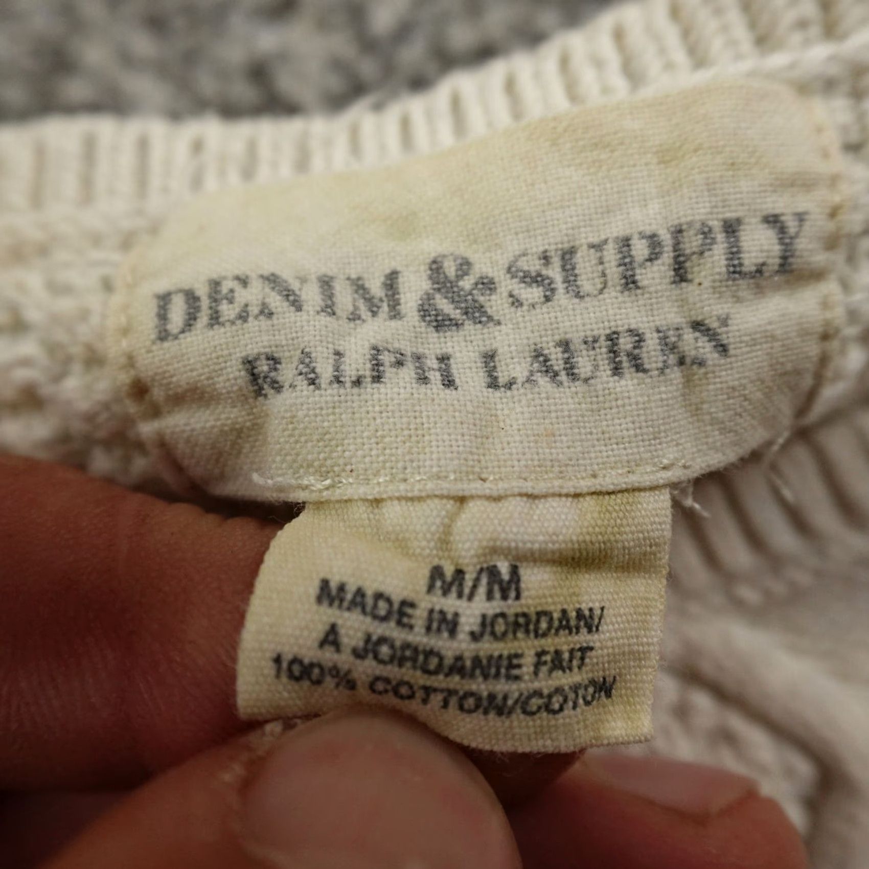 Vintage VINTAGE Denim & Supply Ralph Lauren Sweater Womens M Beige Cable-Knit Pullover Size M / US 6-8 / IT 42-44 - 4 Thumbnail