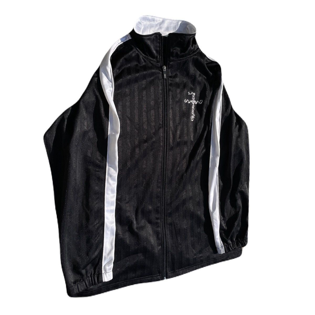 2000s Japanese archive Skull Poem Track Jacket Y2K Vkei