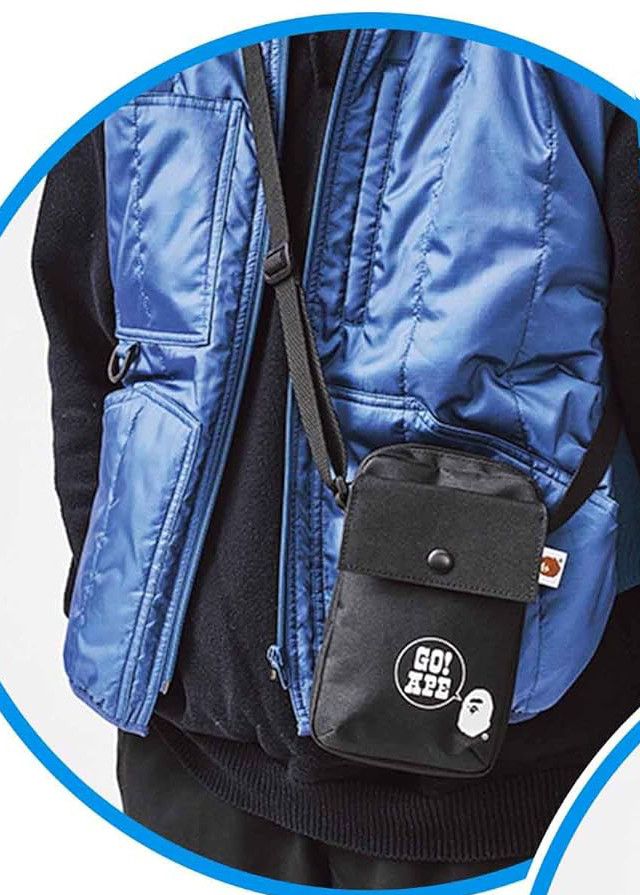 Bape BAPE Shoulder Bag Logo Sling Cross Body Pouch Wallet Size ONE SIZE - 3 Thumbnail