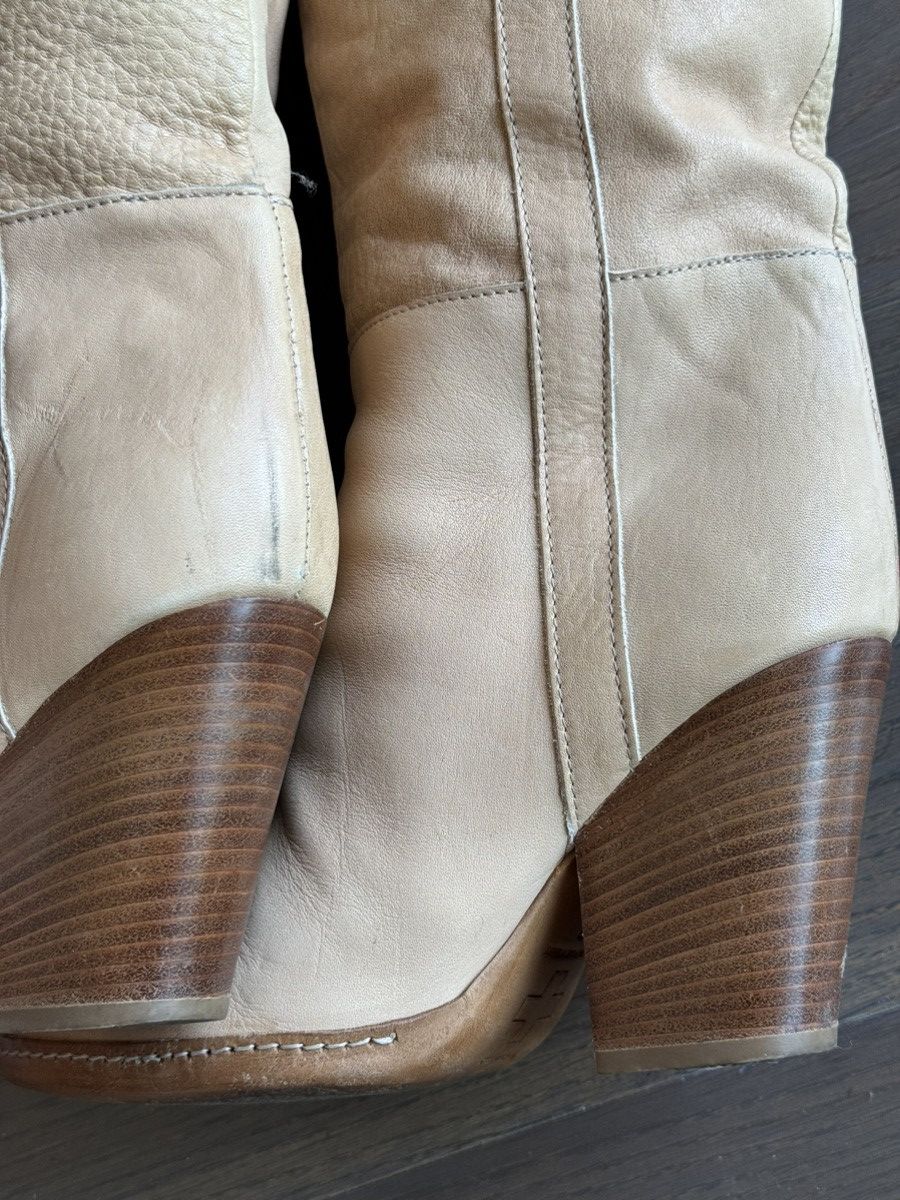 A.F. Vandevorst Rare A.F. Vandevorst tan/nude leather heeled boots sz 37 Size US 7 / IT 37 - 6 Thumbnail