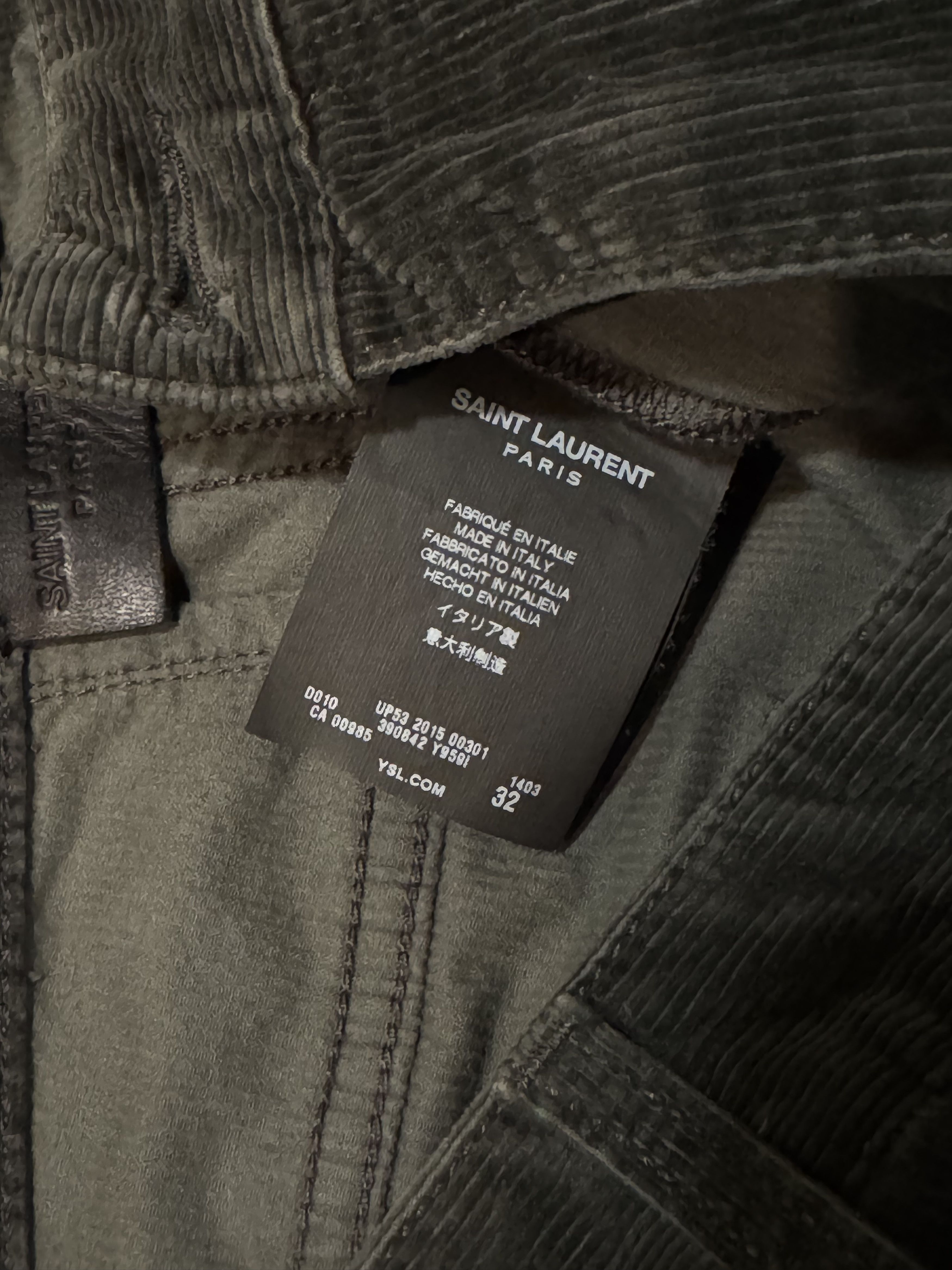 Saint Laurent Paris Saint Laurent Corduroy Pants Size US 32 / EU 48 - 8 Thumbnail