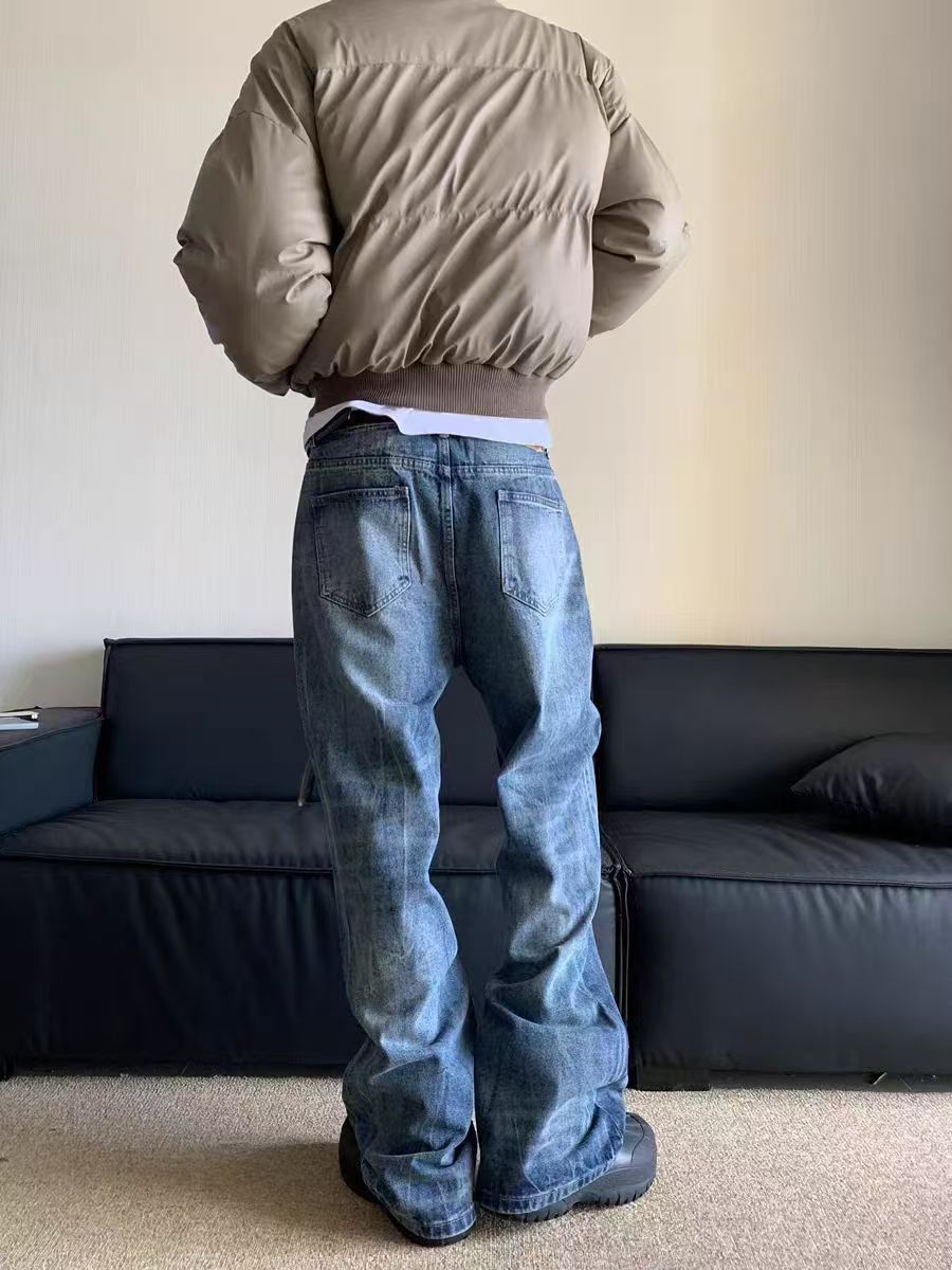 Japanese Brand × Jean Street Wash Vintage Straight Leg Jeans Size US 34 / EU 50 - 4 Thumbnail