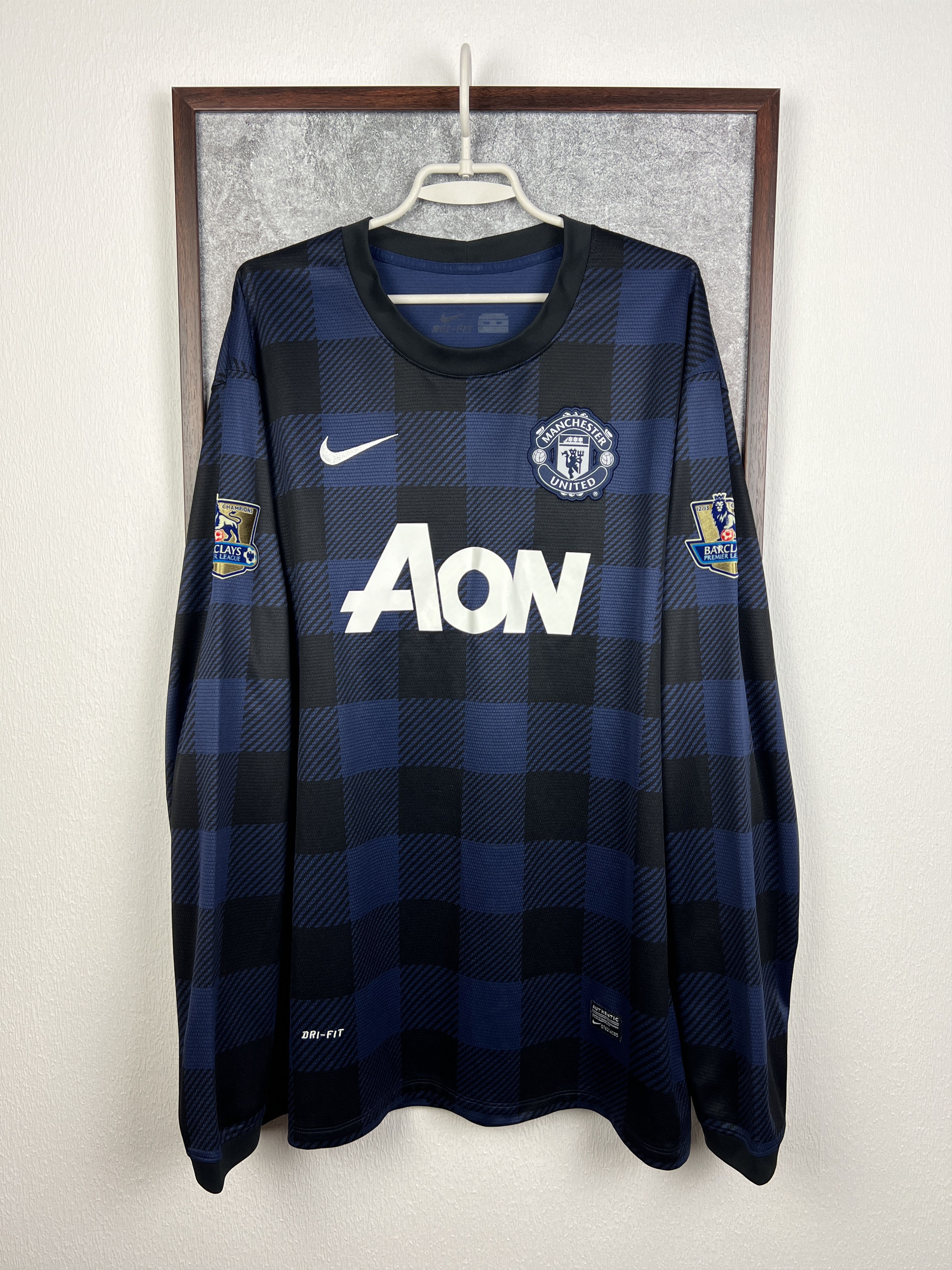 Nike Manchester United football shirt Soccer Long Sleeve Jersey Size US XXL / EU 58 / 5 - 1 Thumbnail