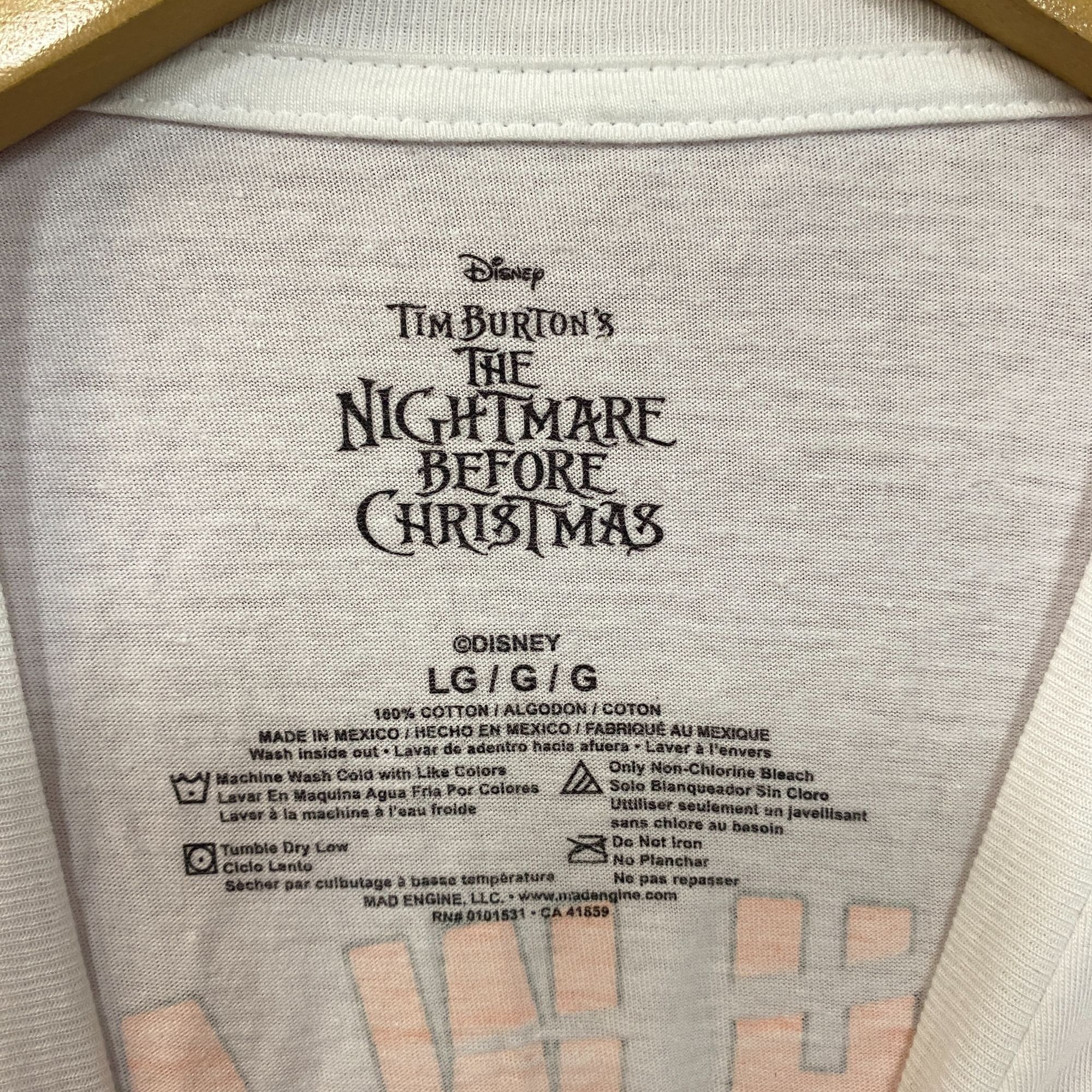 Disney Tim Burton The Nightmare Before Christmas Highway To Hallowe Size US L / EU 52-54 / 3 - 6 Thumbnail